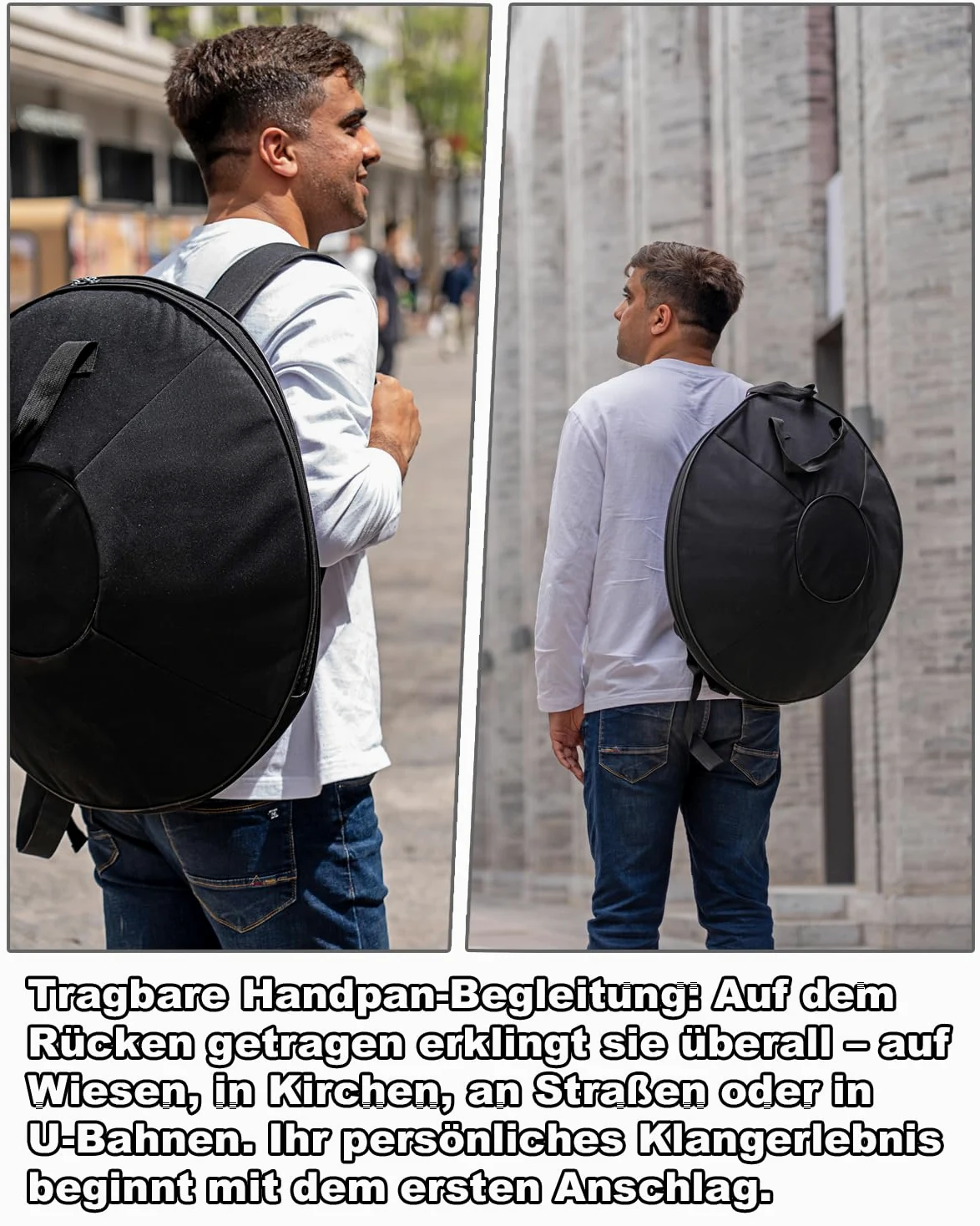 Strumento Handpan 440 Hz Re Minore 22 Pollici Tamburo in Acciaio Handpan Tamburo a Mano 9 Note 10 Note 12 Note Guarigione Sonora Per Principianti (Oro, 9Y)