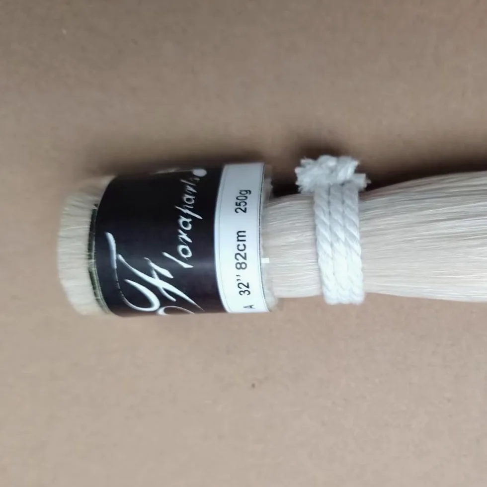 A 82cm 250g Mongolia Horse Hair Violin bow Natural Colour Unbleached 32 Inch Length for 4/4 Violin Viola Cello
