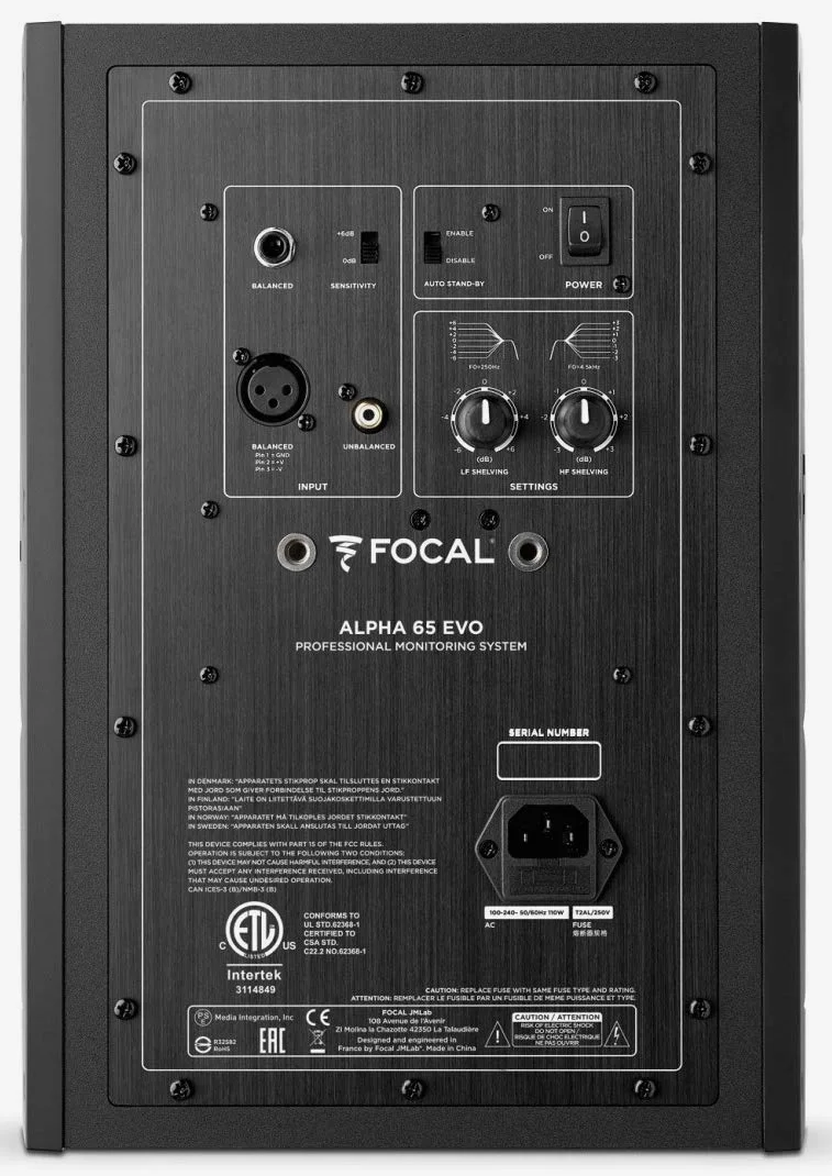 Focal Alpha 65 Evo Monitores Estudio, Pareja