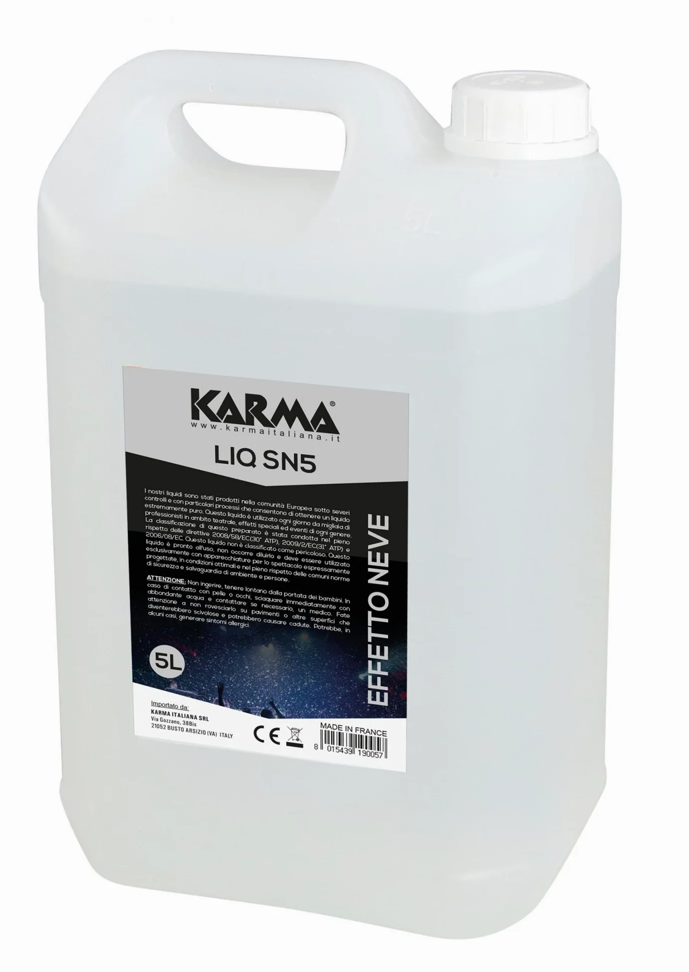 SN5 Liquido Per Snow Machines (5litri) Macchina Per Neve