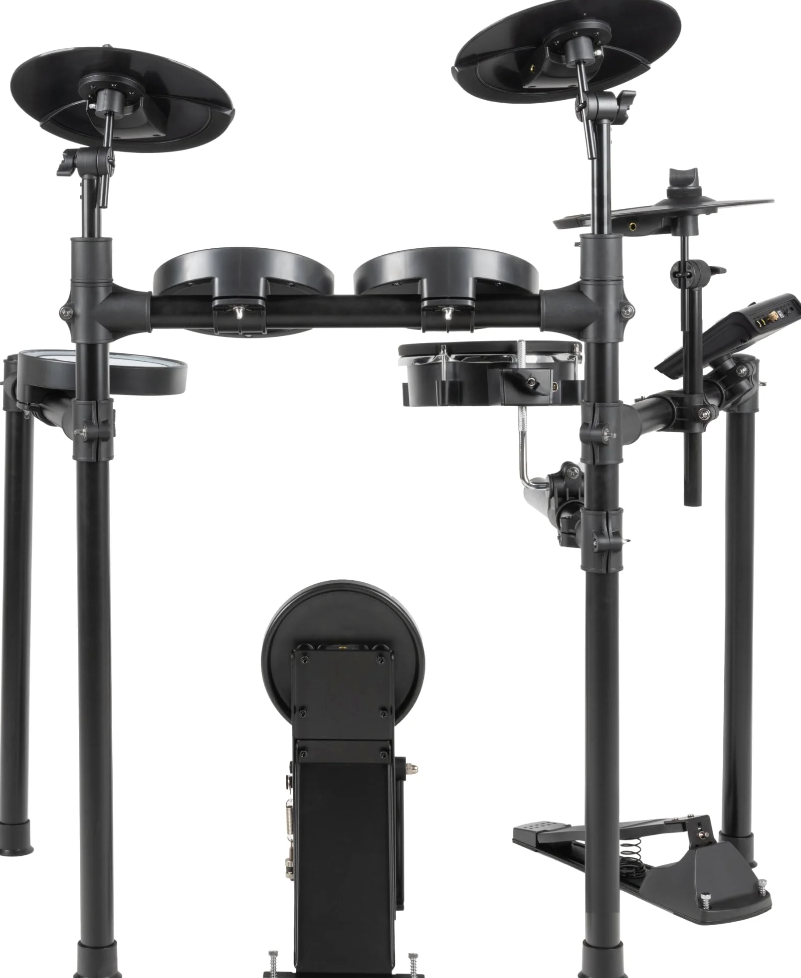 XDrum DD-460P E-Drum Kit Home Set, Batteria elettronica con mesh heads | 1x 8" Snarepad Dual-Zone, 1x 8" Kickpad, 3x 8" Tompad Single-Zone, 3x 10" Pad piatti Dual-Zone, Incluso rack, 25 kit preset