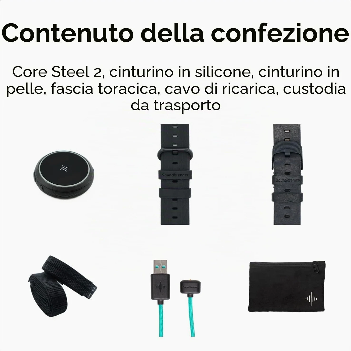 Soundbrenner Core Steel | Metronomo vibrante, Accordatore cromatico, Misuratore di decibel e Orologio | Ideale per più strumenti (chitarra, basso, violino, ukulele), 21.3 x 13.7 x 8.4 cm