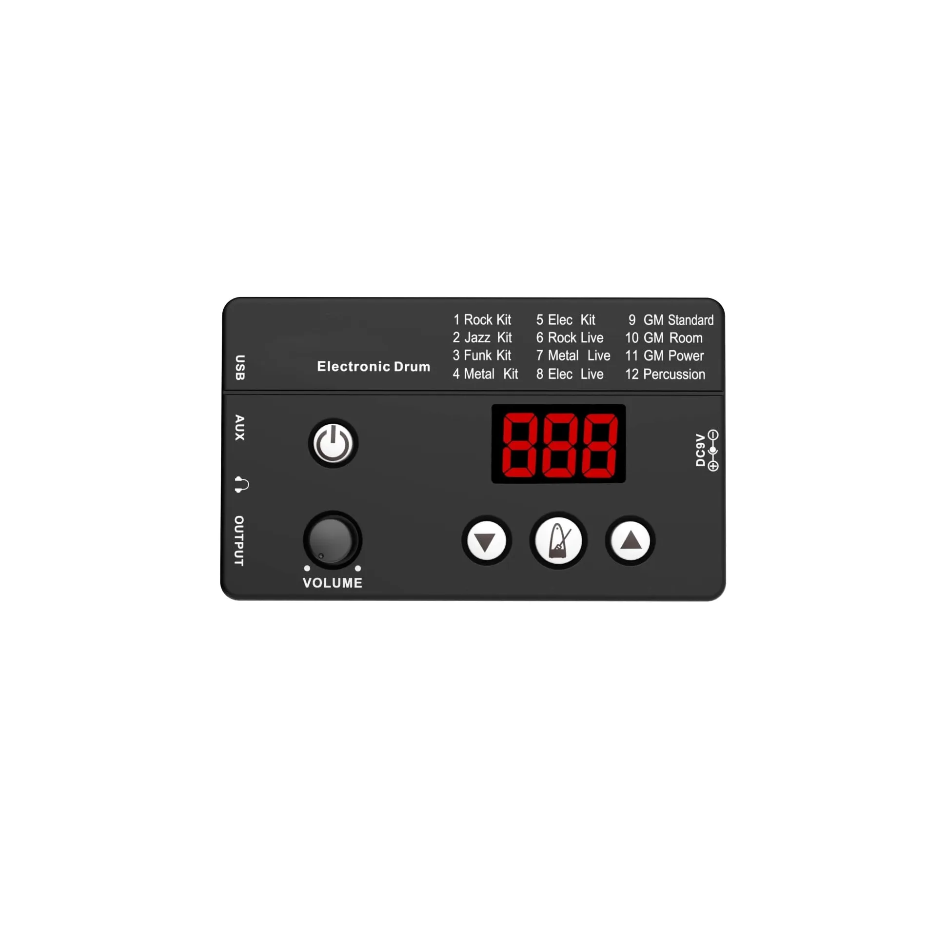 Kit Batteria Elettronica Set combinato di rullante con testina mesh digitale elettronico per batteria nera offerto