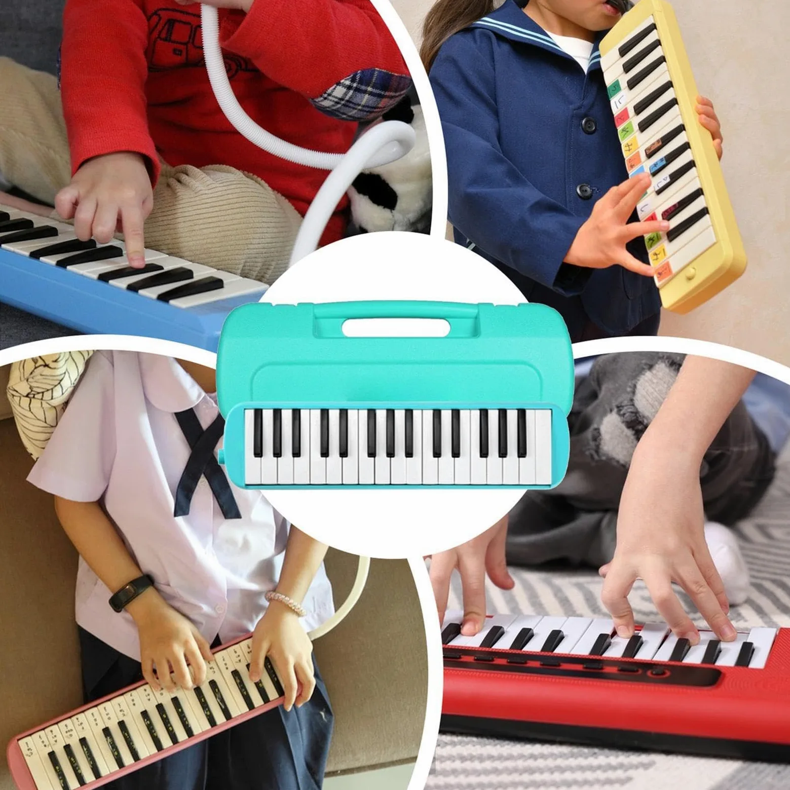 Tastiera Pianoforte A 32 Tasti Tastiera Gadget A Percussione Portatile A 32 | Piccoli Strumenti Musicali per Adolescenti, Ragazzi, Uomini, Istruzione, Aula, Casa, Viag