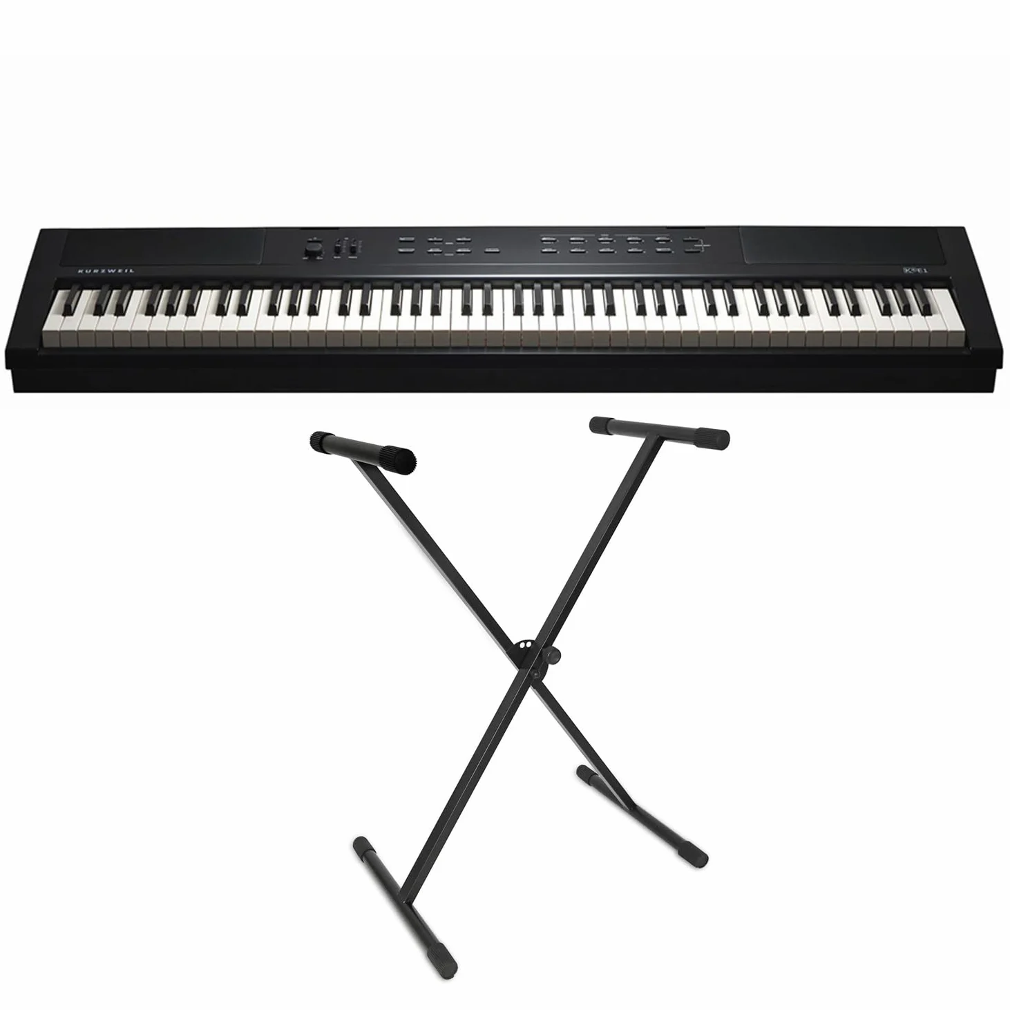 Kurzweil KAE1-LB Stage Piano Keyboard Nero 88 tasti + supporto keepdrum tastiera