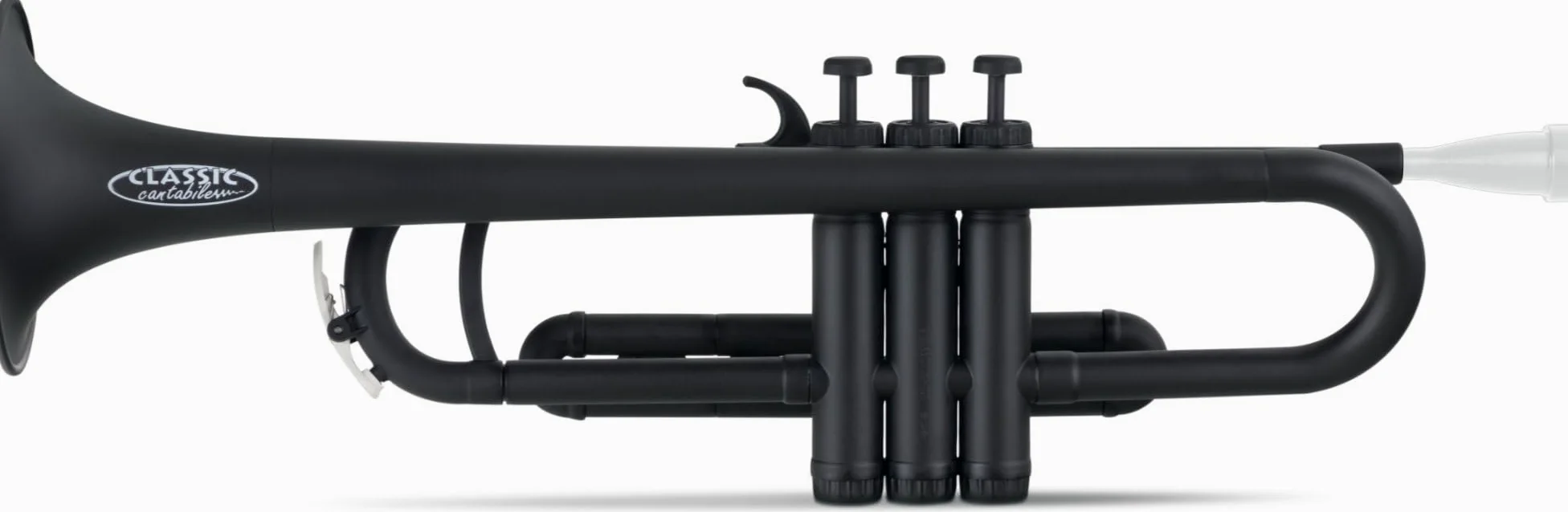 Classic Cantabile MardiBrass Tromba in ABS Plastica - Valvole Perinet - 510g leggera - Foratura: 11,6 mm - incl. Bocchino e Custodia - opaca nera