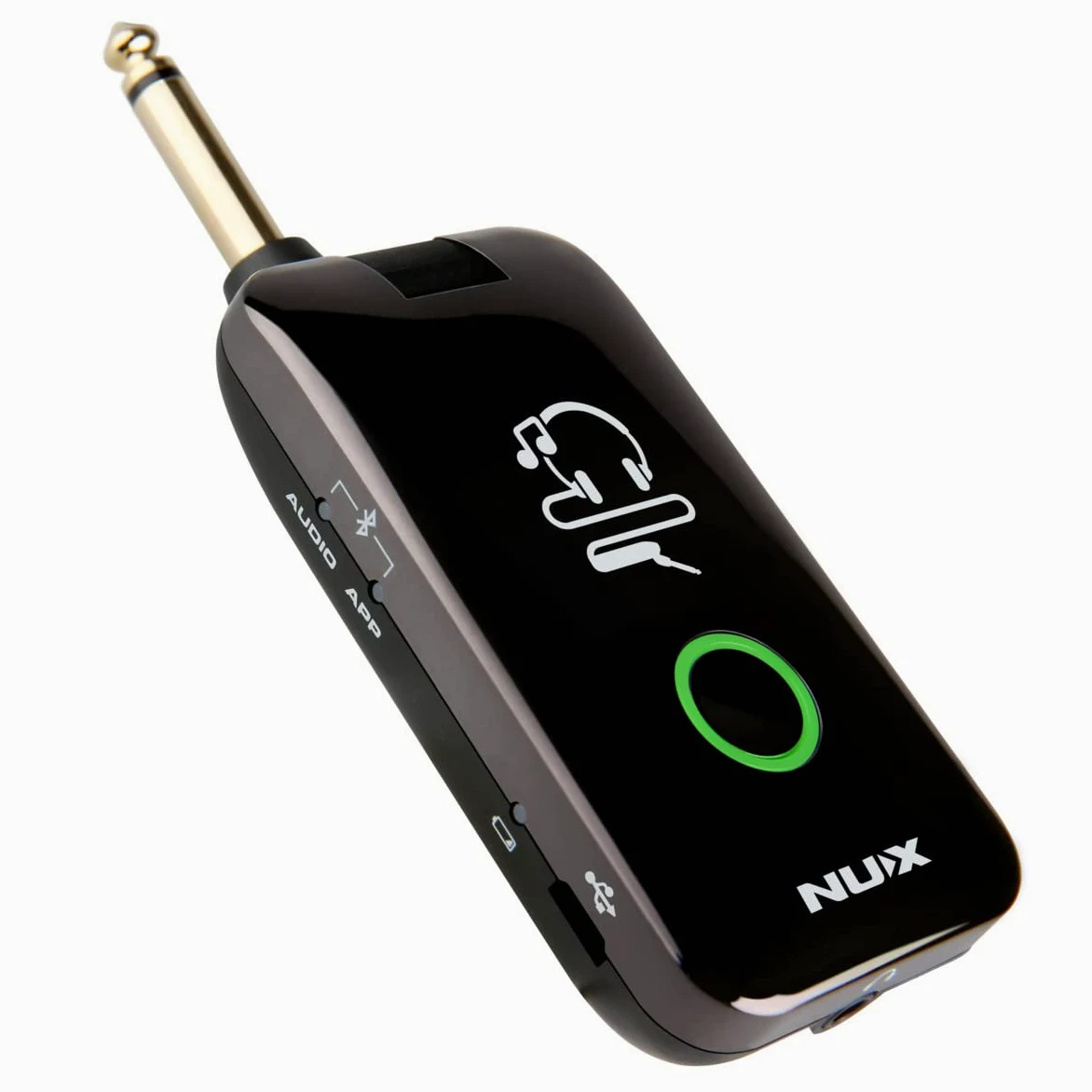 Nux MP2 Might Plug - Simulatore di amplificatore per chitarra/basso con amplificatore per cuffie