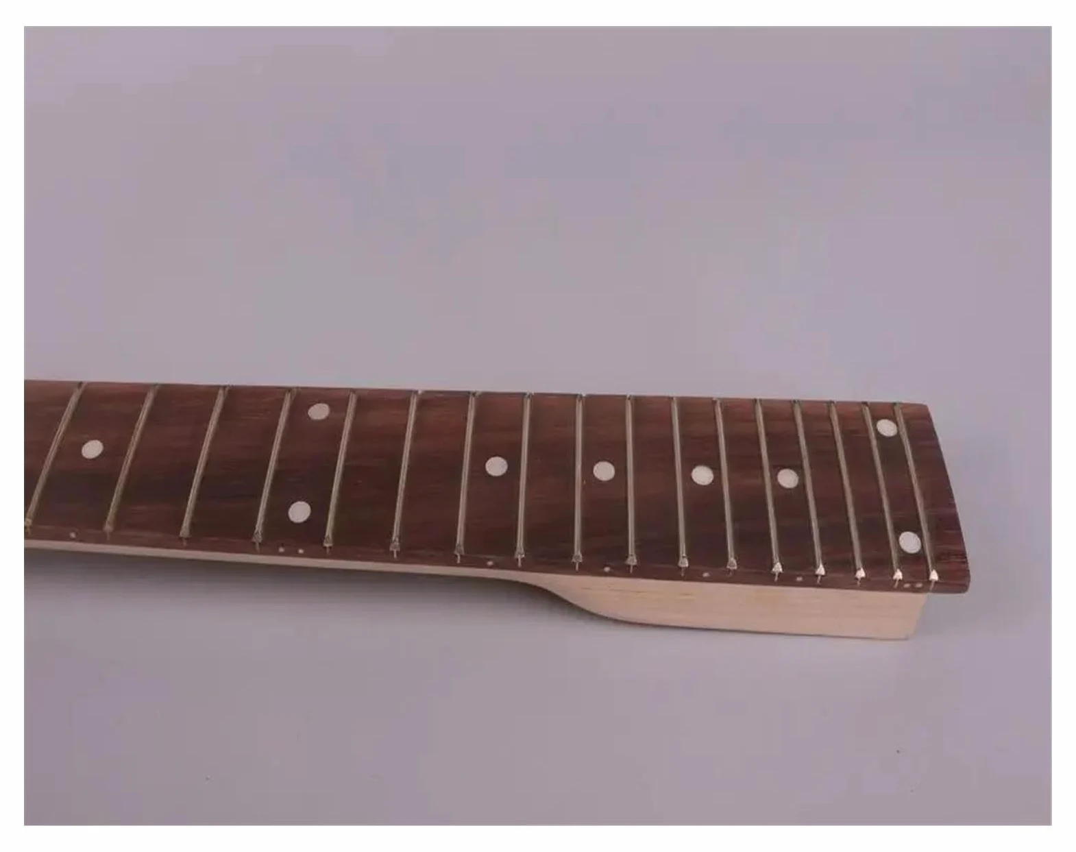Manico per chitarra Manico Per Chitarra Elettrica In Acero Sinistro, 24 Tasti, Tastiera In Palissandro Da 27 Pollici, Manico Baritono