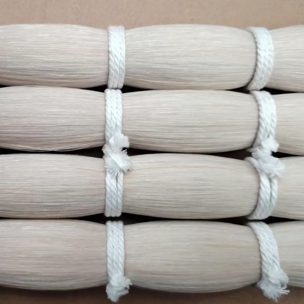 A 82cm 250g Mongolia Horse Hair Violin bow Natural Colour Unbleached 32 Inch Length for 4/4 Violin Viola Cello