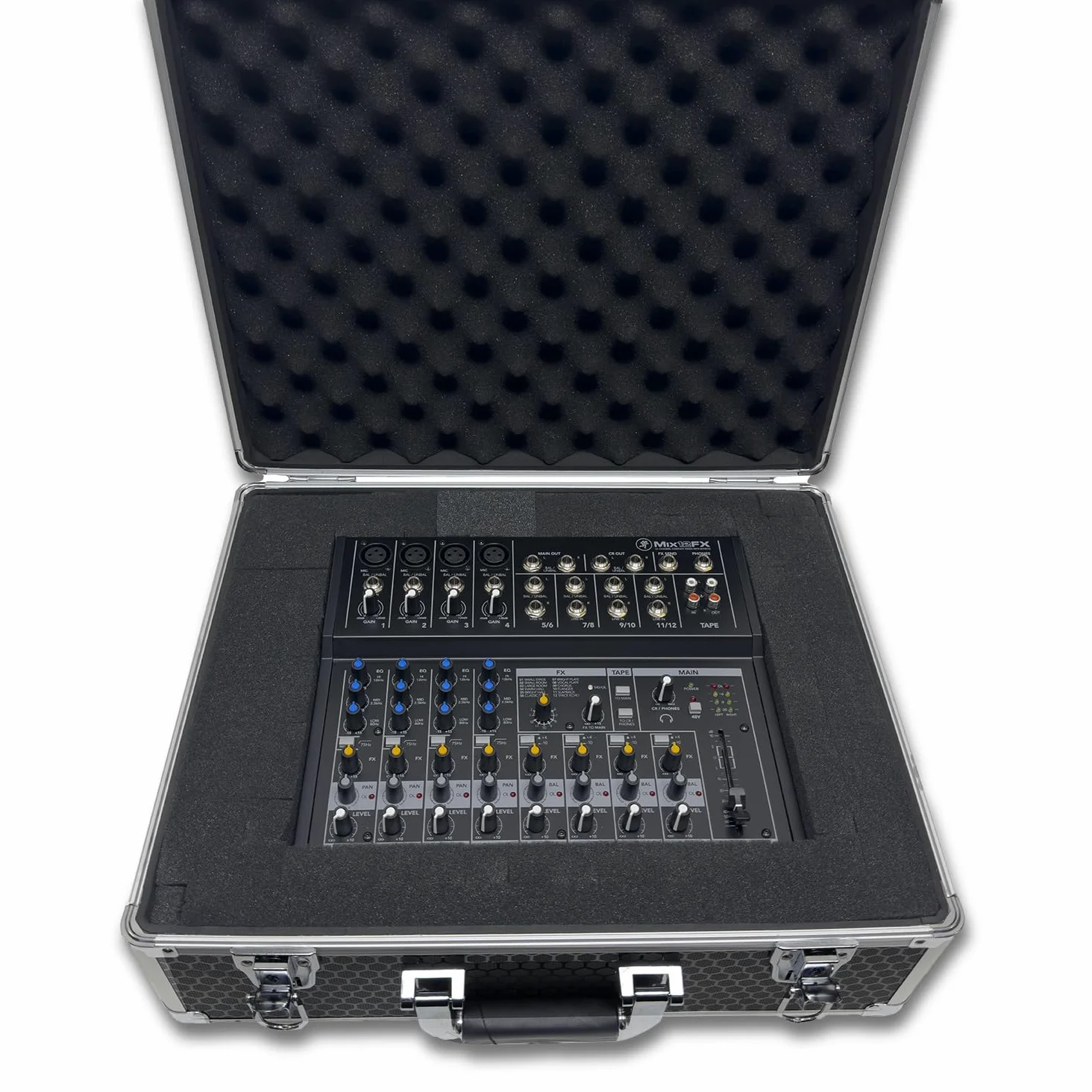 Protekt Plus Series Universal Utility Flight Case Pick and Fit Schiuma a cubetti, Black, 450 x 370 x 180mm, Custodia universale di volo