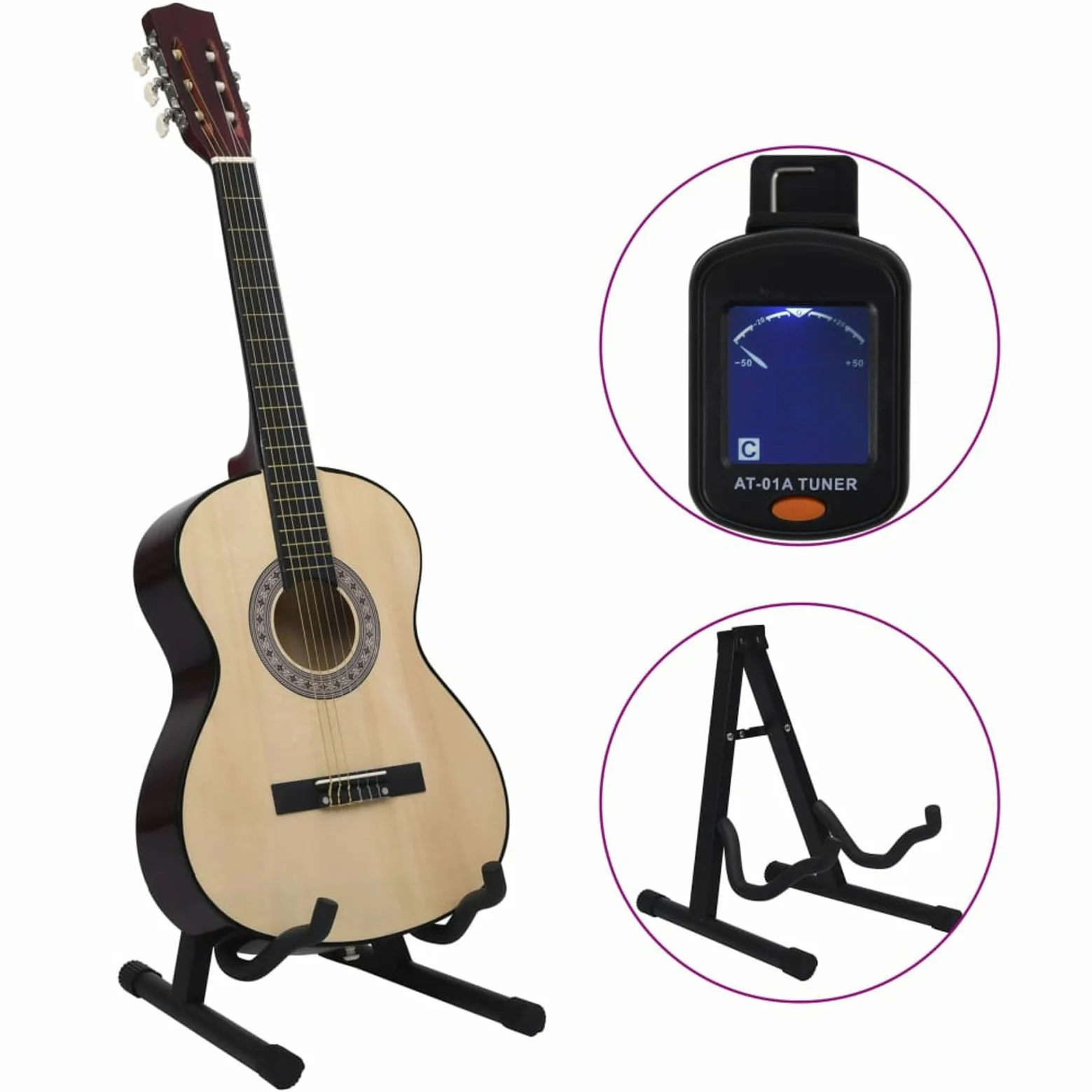Set Chitarra Classica per Principianti 12 pz 4/4 39",Arte e Svago,Hobby e Arti Creative,Strumenti Musicali,Strumenti a Corda,Chitarre-70107