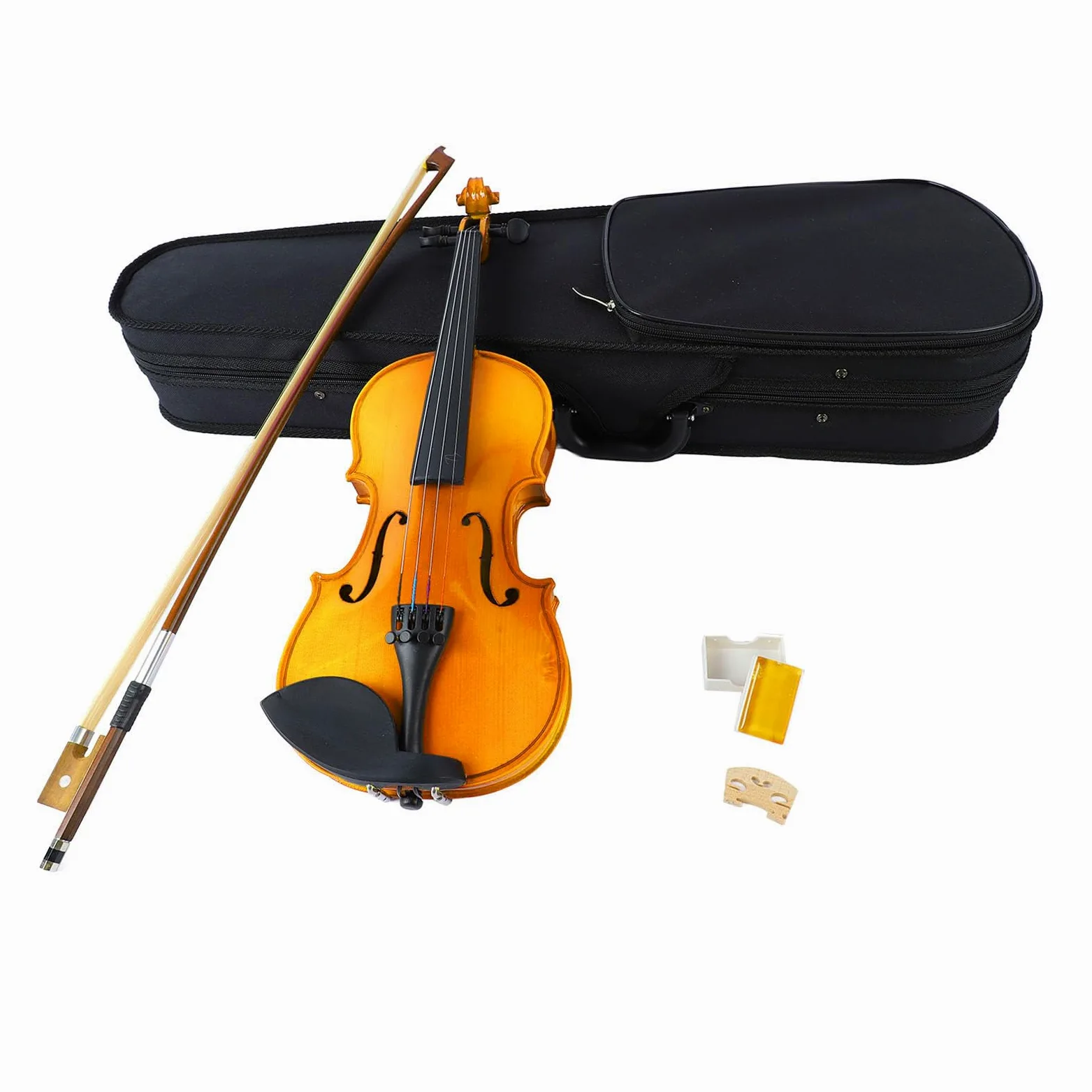 Violino 4/4 Legno Kit per Principianti-Violino per Principianti 4/4 Violino per Adulti Violino Set di Violino per Practice & Performance