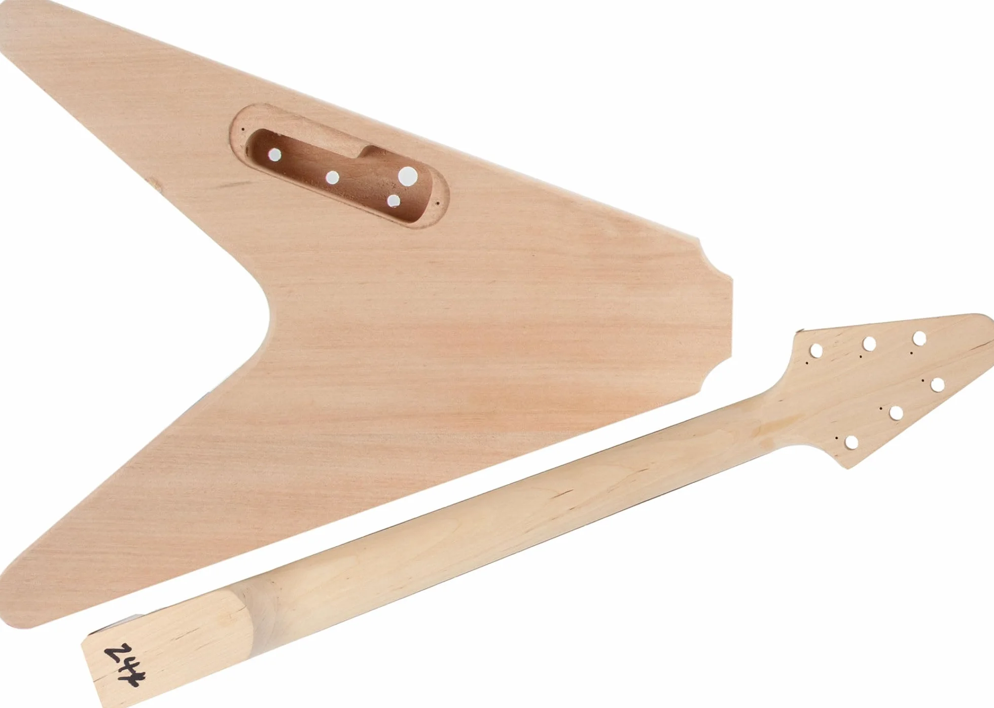 Kit Rocktile per Chitarra Elettrica FV-Style, Corpo: mogano, 22 tasti | "Do-it-yourself" kit per chitarra elettrica, Manico: mogano da incollare, Tastiera: palissandro, Pickup: 2x Humbucker, 3 kg
