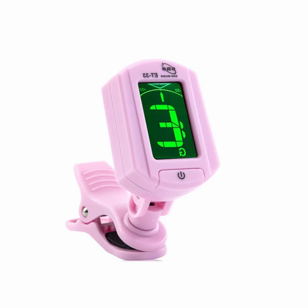 JJJ Tuner for Chitarra Portatile Tuner di Alta qualità Ukulele Violin Tuner elettronico Automatico Durevole (Color : Pink)