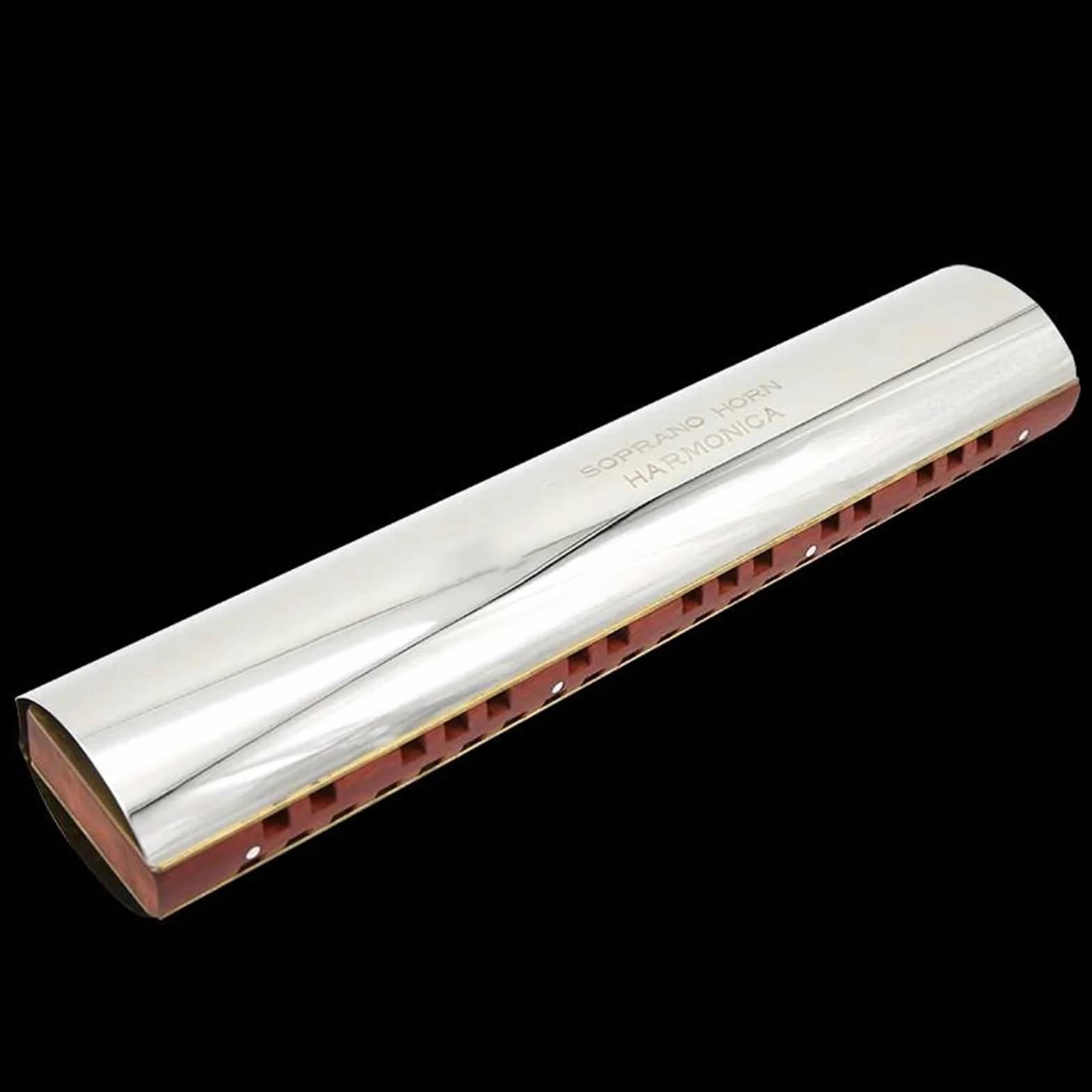 Corno acuto/alto Armonica a pettine in legno rosso Armonica a bocca Ogan ensemble per esibizioni di band(Alto)