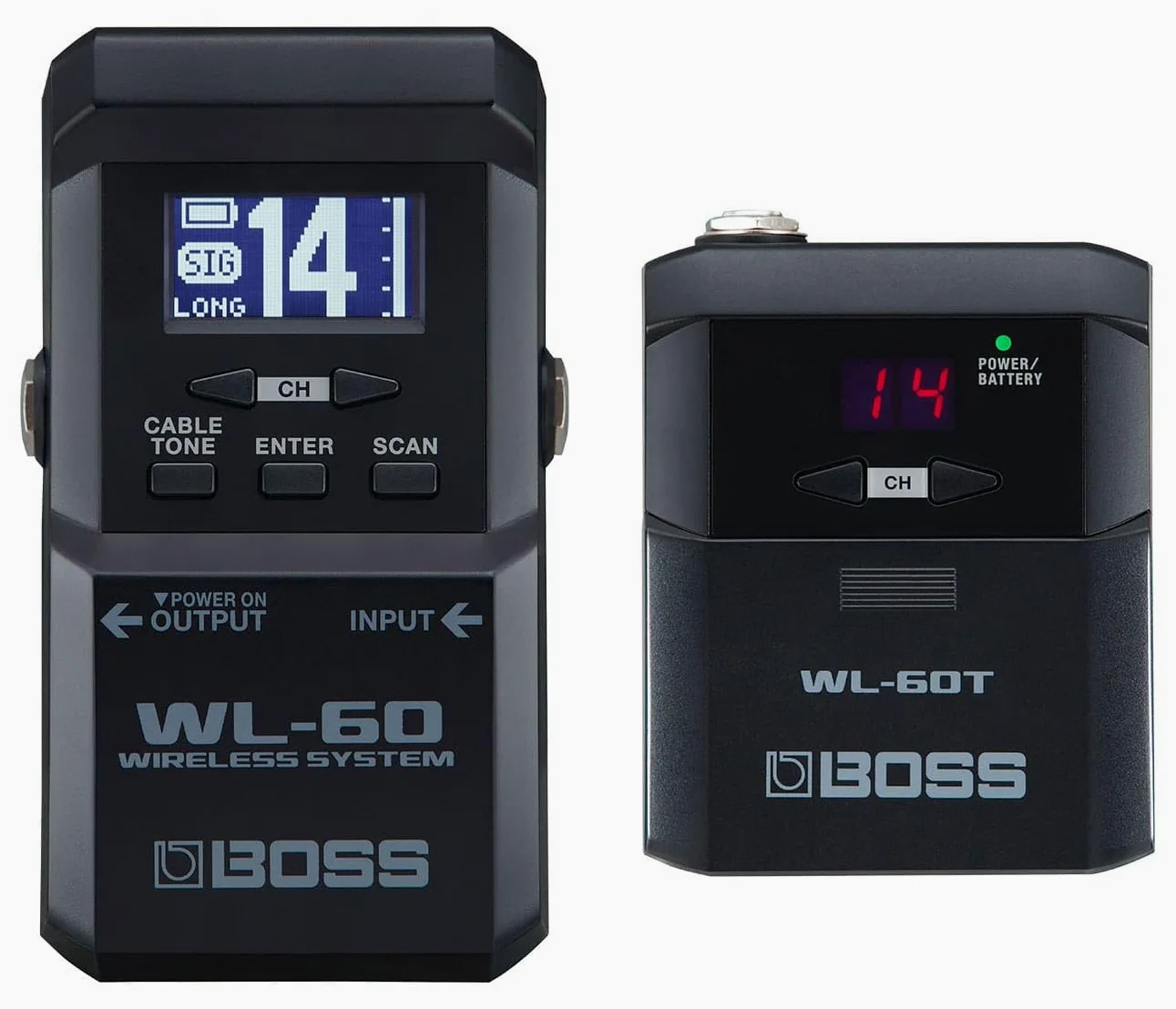 BOSS WL-60 Cavo virtuale wireless per i professionisti del palco | Tecnologia wireless in formato pedale per le pedaliere | Simulazione interna del suono del cavo