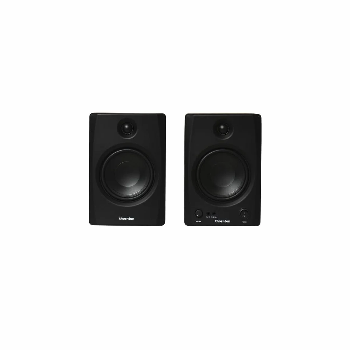 Monitor da studio attivi Thornton Pure 50 (coppia) - 60 W Classe D, ingressi bilanciati/sbilanciati, uscita cuffie, accordatura acustica e BT