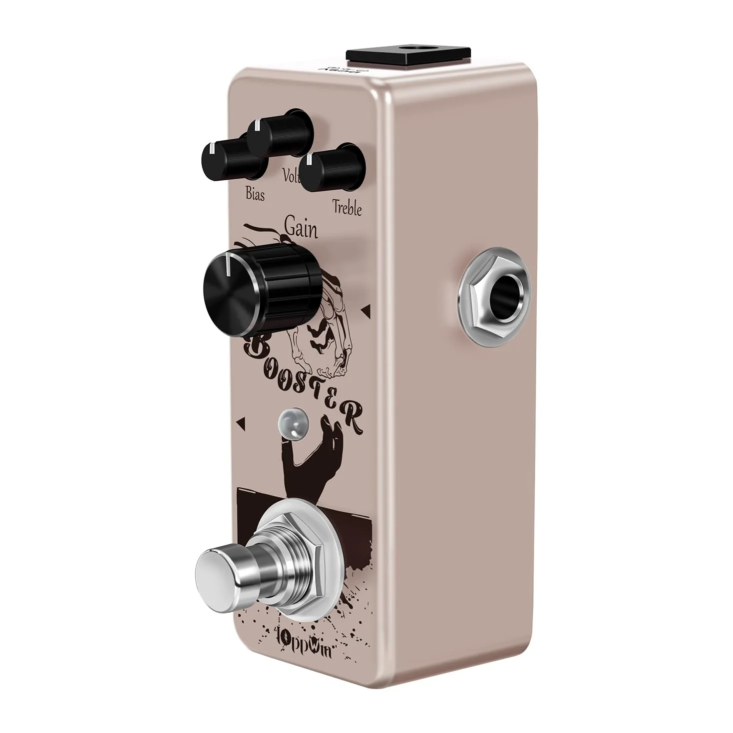 Pure Boost 20dB+ Clean Boost Pedal - ±15dB Equalizzatore a 2 bande, involucro in metallo, True Bypass per chitarra/basso