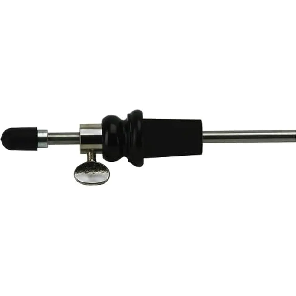 GEWA 414638 Puntale per contrabbasso standard, puntale per contrabbasso, cono 28/31 mm, asta in metallo Ø 16 mm, lunghezza 37 cm, bulbo in ebano