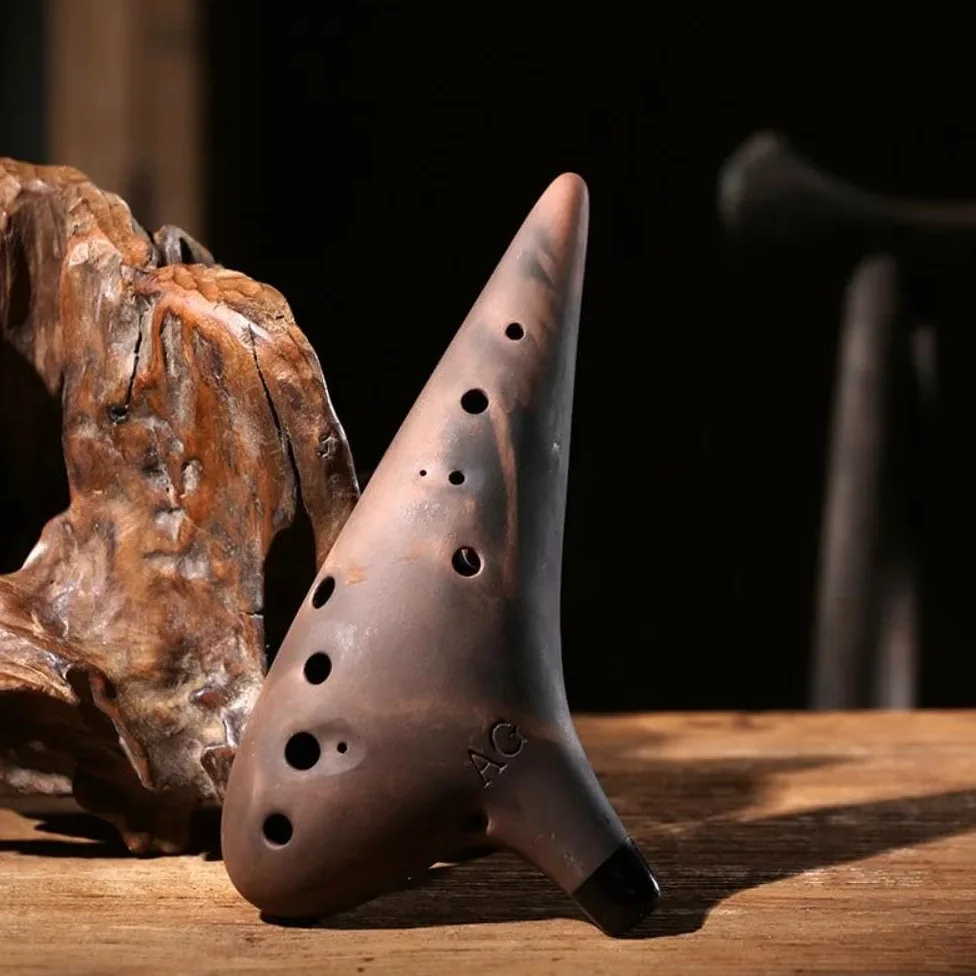strumento ocarina Ocarina in ceramica 12 fori Bass C Ocarina Accessori per strumenti professionali Strumento Ocarina of Time