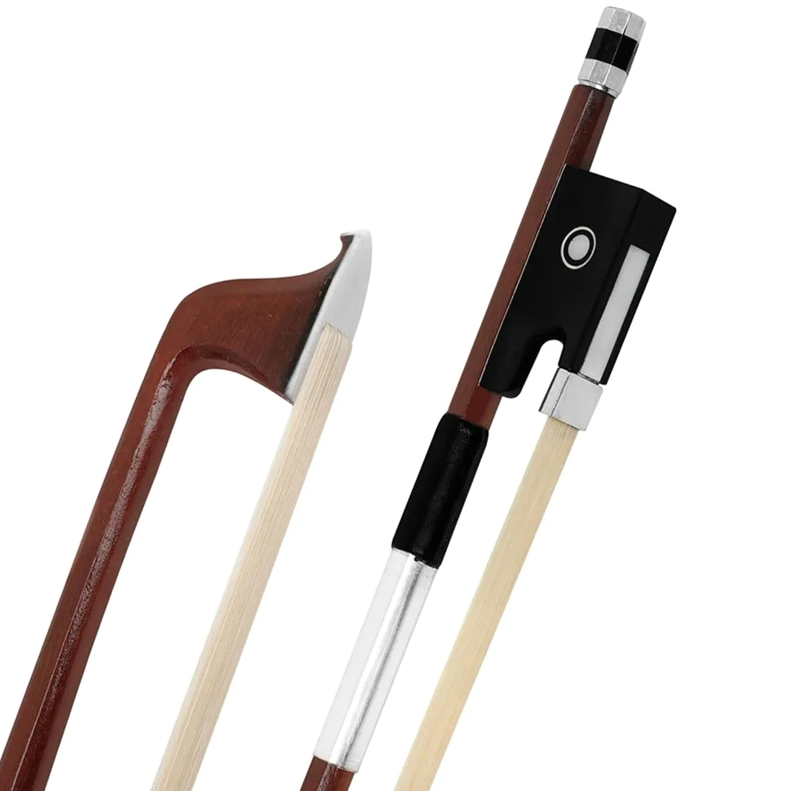 Arco Per Pratica Del Violino Arco per violino 4/4 Full Size Arco per violino per principianti Equilibrato Crine di cavallo mongolo naturale Adatto a giocatori professionisti Principianti