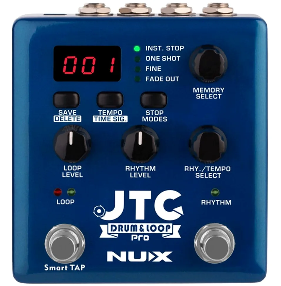 NUX JTC Drum & Loop PRO - Piedino per chitarra Dual FX