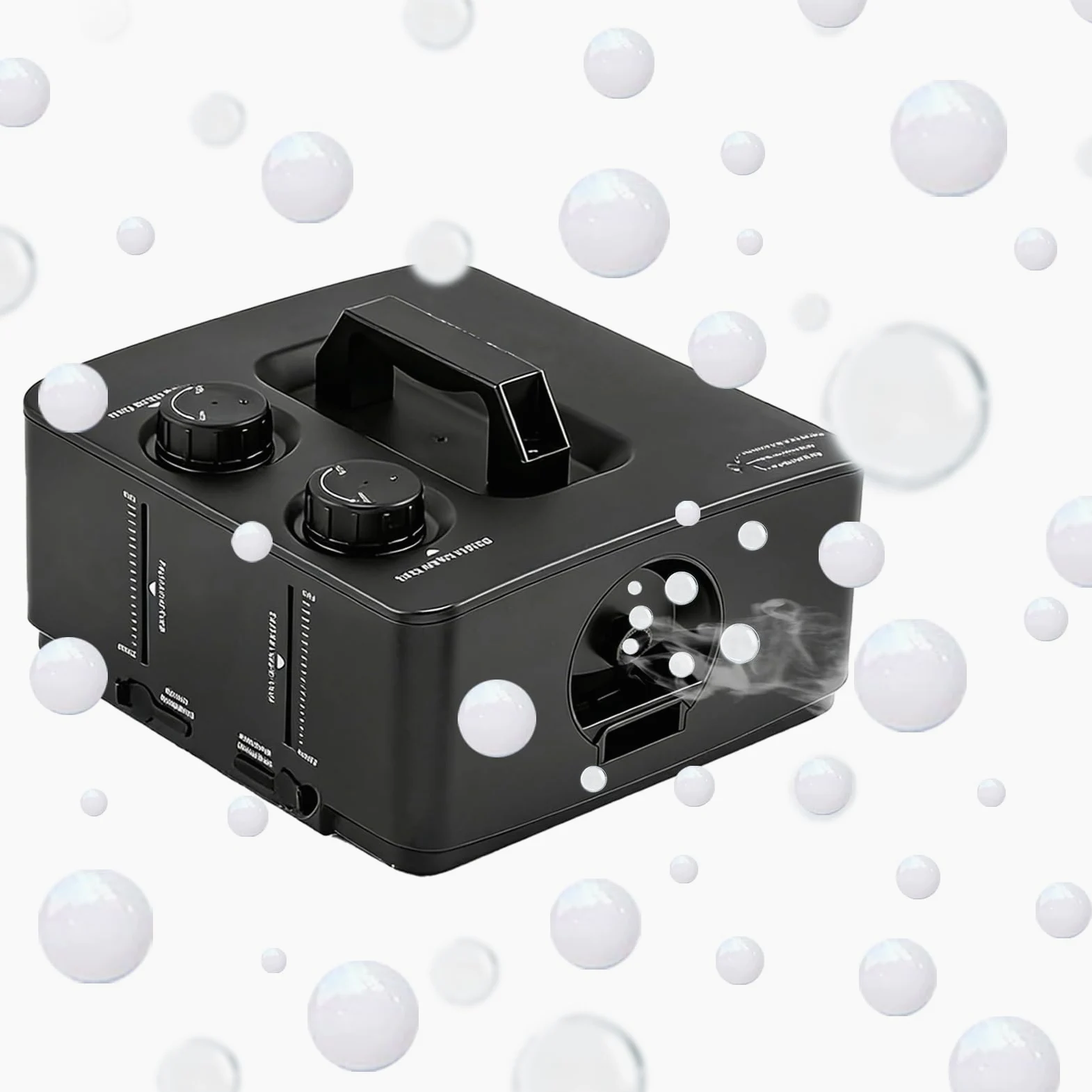 Nebelmaschine, Macchina Del Fumo 2 In 1 Con Bolle 400W, Macchina Bolle Di Fumo Portatile 27×25×16 Cm, Fog Bubble Machine Per DJ Festa Palco Matrimonio Halloween Natale Compleanno