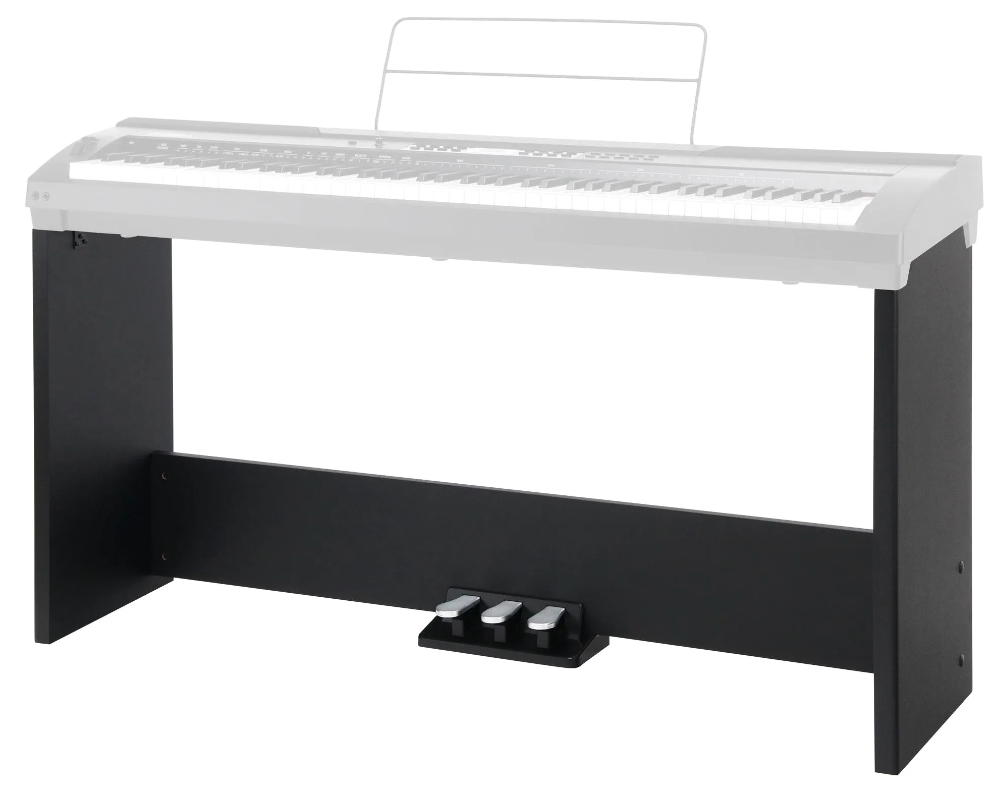 Classic Cantabile UB-100SP Supporto per SP-150 e SP-250 nero, 5 cm | Supporto per stagepiano, Con unità a 3 pedali (Soft, Sostenuto e Sustain), Adatto ai modelli SP-150 e SP-250, 5 cm