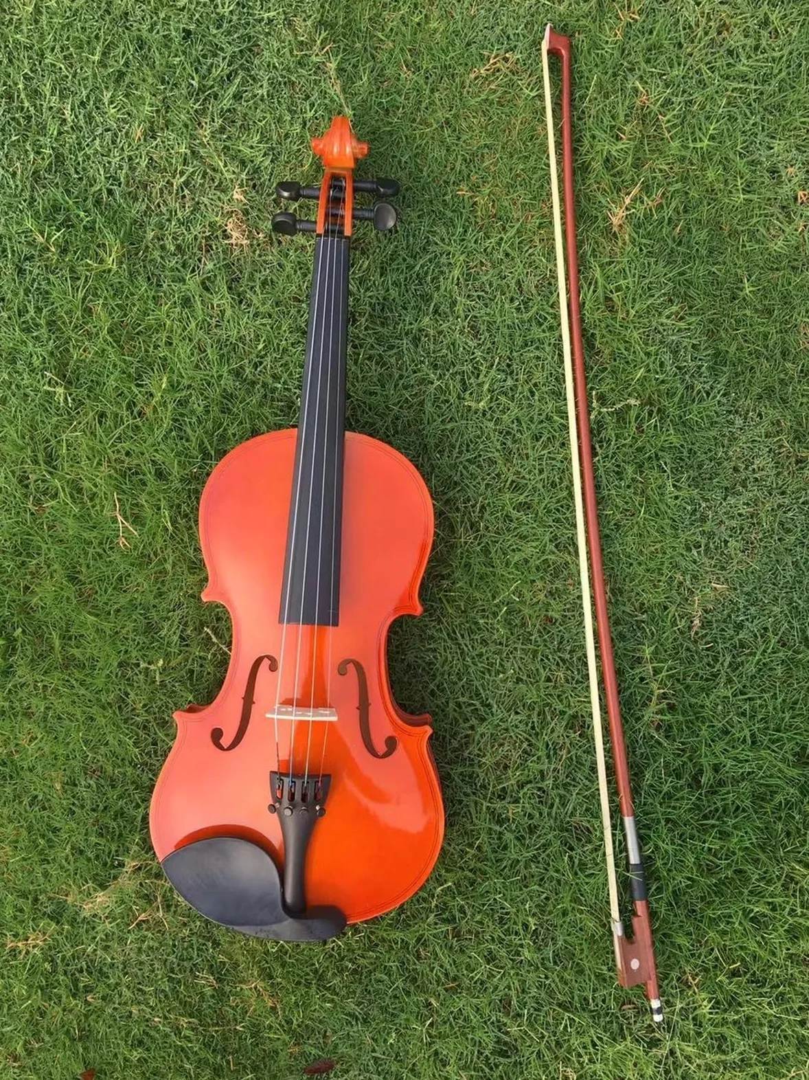 Violino Violino Per Principianti Pratica Violino 4/4 Set Completo Configurazione Accessori Decorativi(Red)