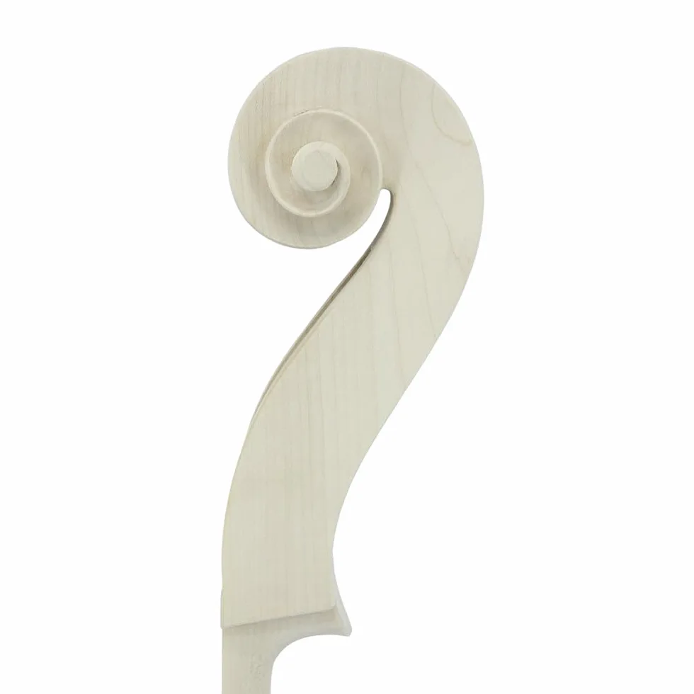 Manico verticale per contrabbasso 3/4, in legno d'acero, per riparazioni fai da te, ideale per strumenti di qualità, progetti, contrabbassi, sostituzione non porosa non finita (3/4)