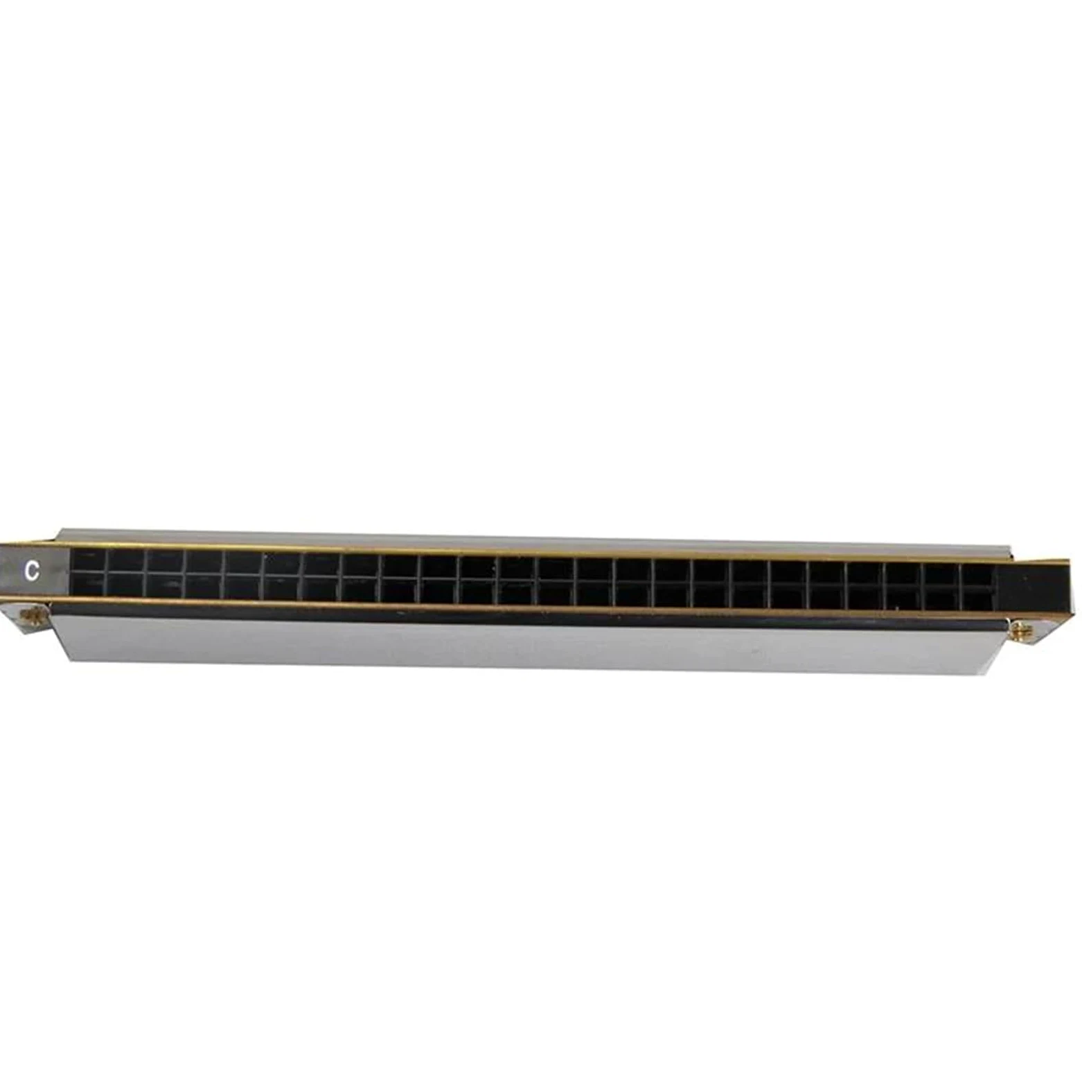 Armoniche a bocca Armonica A Bocca Professionale A 24 Fori Con Tremolo Armonica A Bocca A 24 Fori Chiave In Do Con Custodia(C SHAPE)