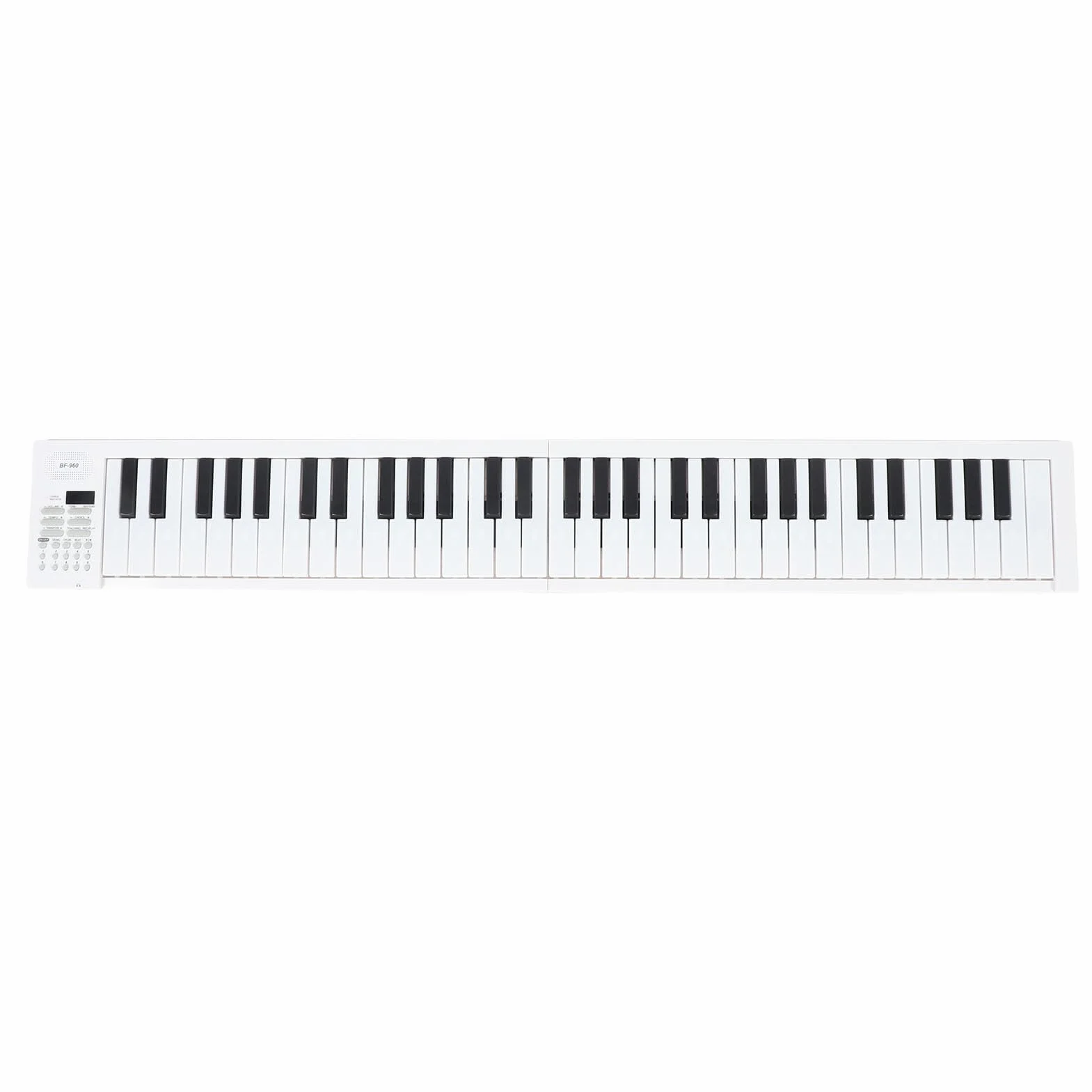 Pianoforte Pieghevole a 61 Tasti, Tastiera Elettrica con Tasti di Dimensioni Standard, Funzione di Registrazione, Tastiera per Pianoforte Digitale per Principianti