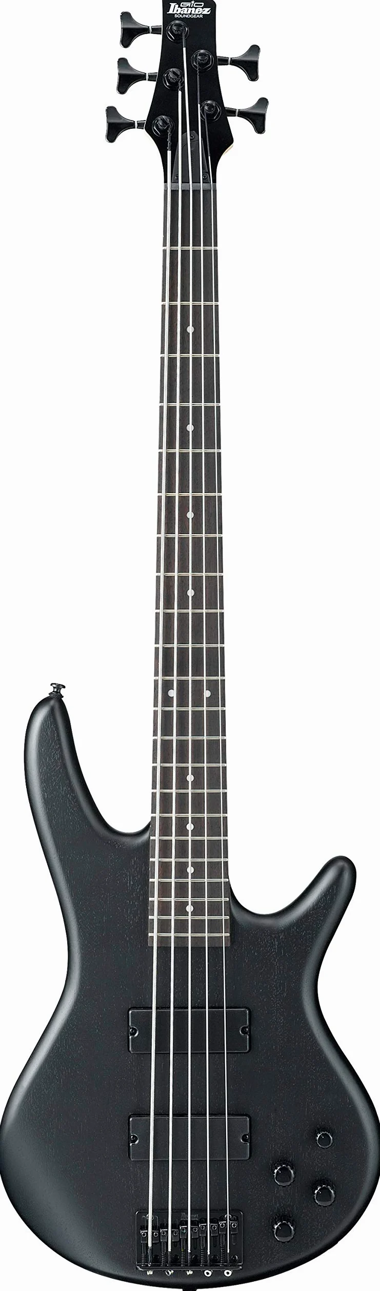 IBANEZ GIO Serie E-Bass 5 String – Weathered Black (GSR205B-WK), taglia piena