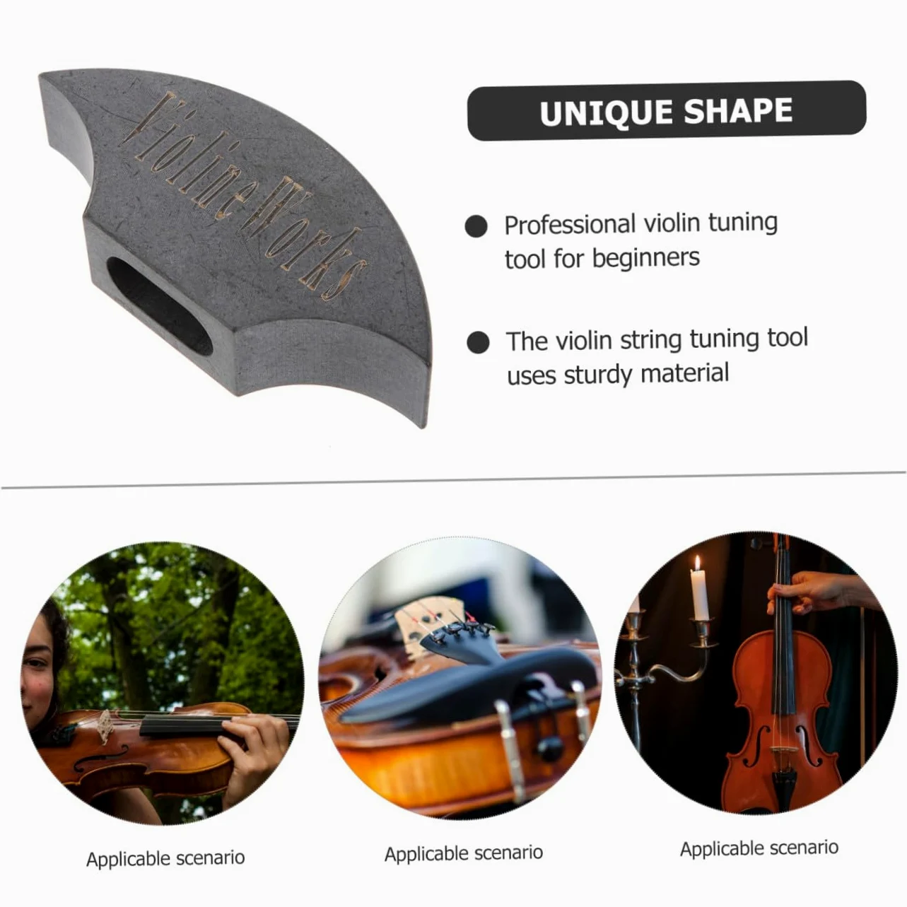 Abaodam 3pezzi Accordatore Per Strumento Per Tuning Peg Accessorio Per Violinisti Facile Installare e Utilizzare Strumento Tuning Per Pratiche