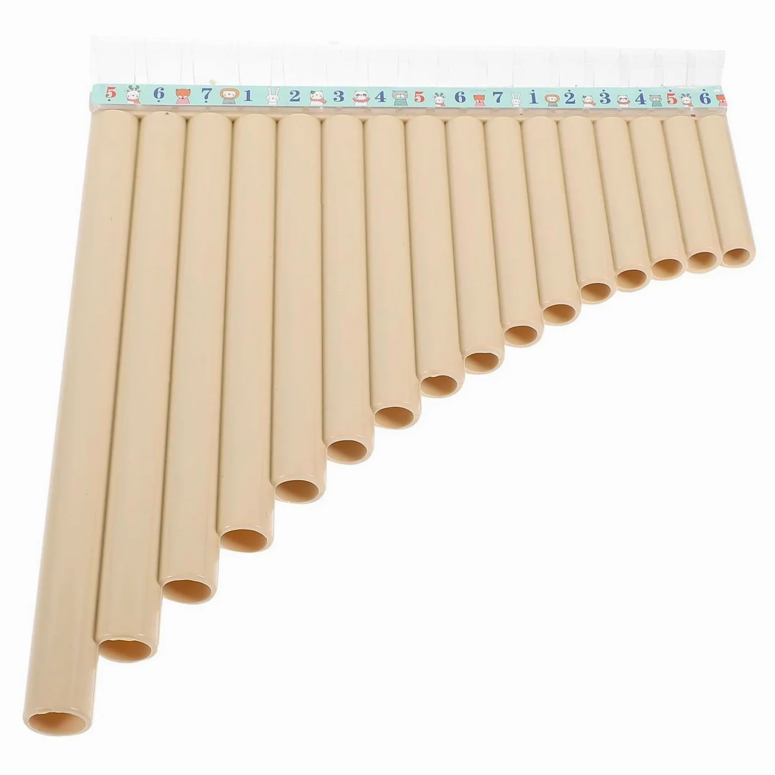Flauto Di Pan 16 Tubi Strumento Musicale Resina Abs Principiante Flauto Di Pan Portatile