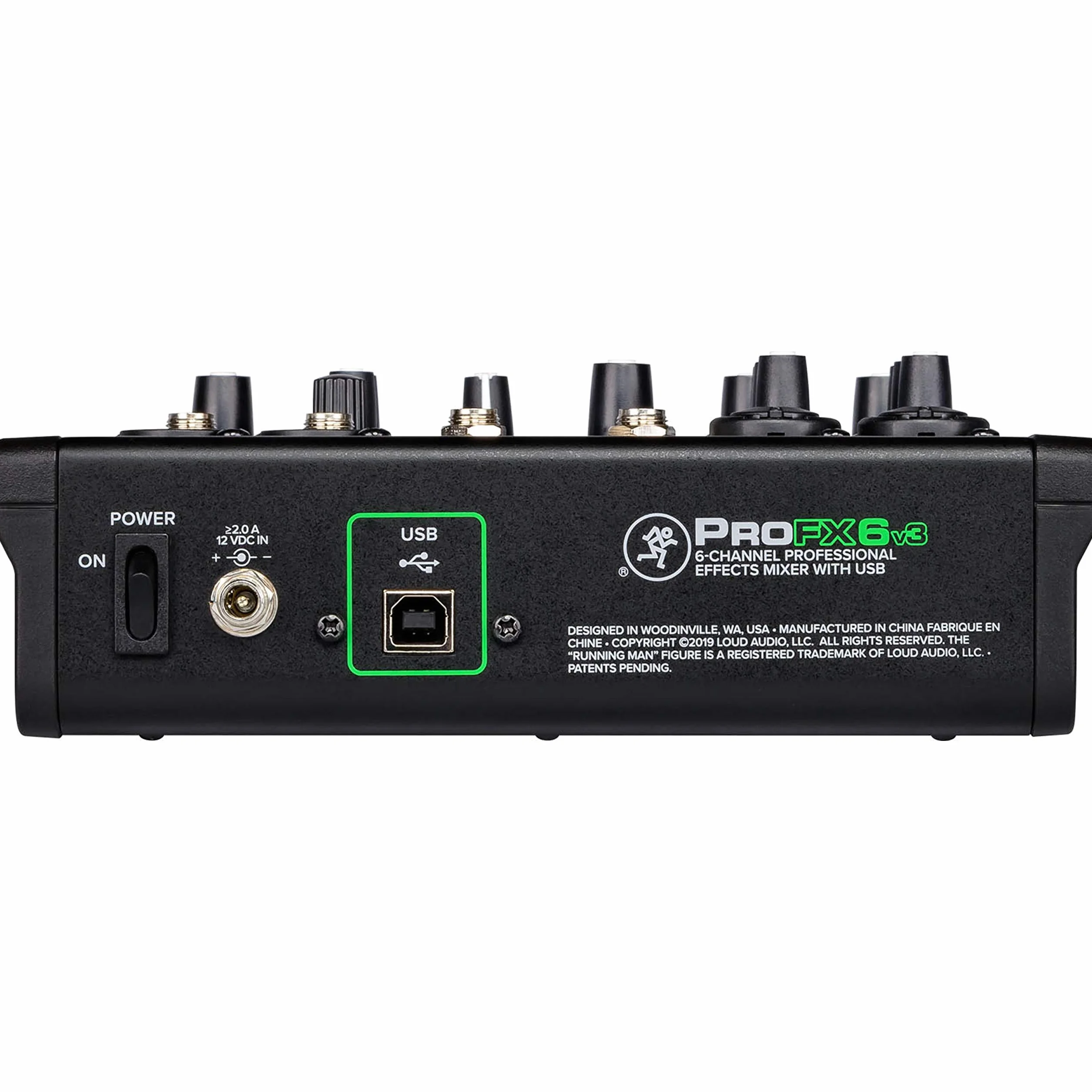 MACKIE Profx6V3 Mixer Analogico a 6 Canali con i Preamplificatori Microfonici Onyx, Effetti e Interfaccia Audio USB a 24 Bit/192 Khz 2X4 Canali