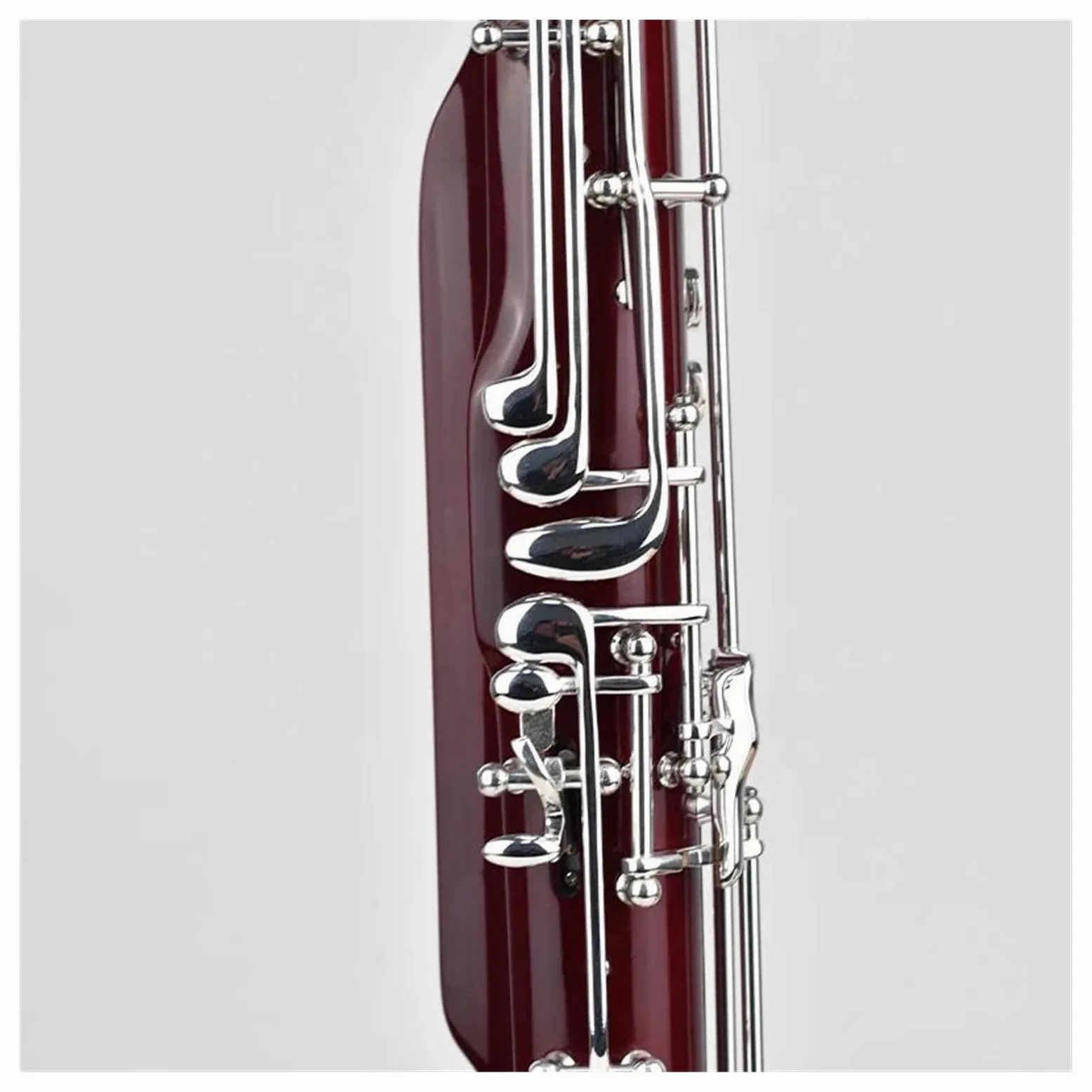 Fagotto Tono C Con Bottone In Rame Bianco Placcato Argento Fagotto Con Corpo In Tubo D'acero Con Custodia E Accessori Set con Fagotto