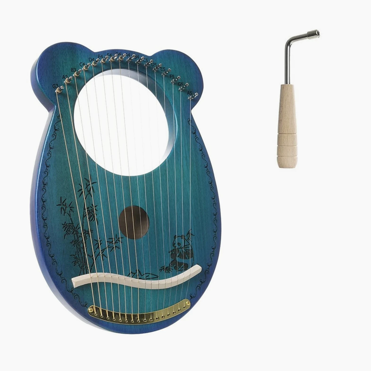 Lyre Harp Strumento Musicale A 16 Corde Mini Arpa Strumento Musicale A Lira Portatile per Principianti