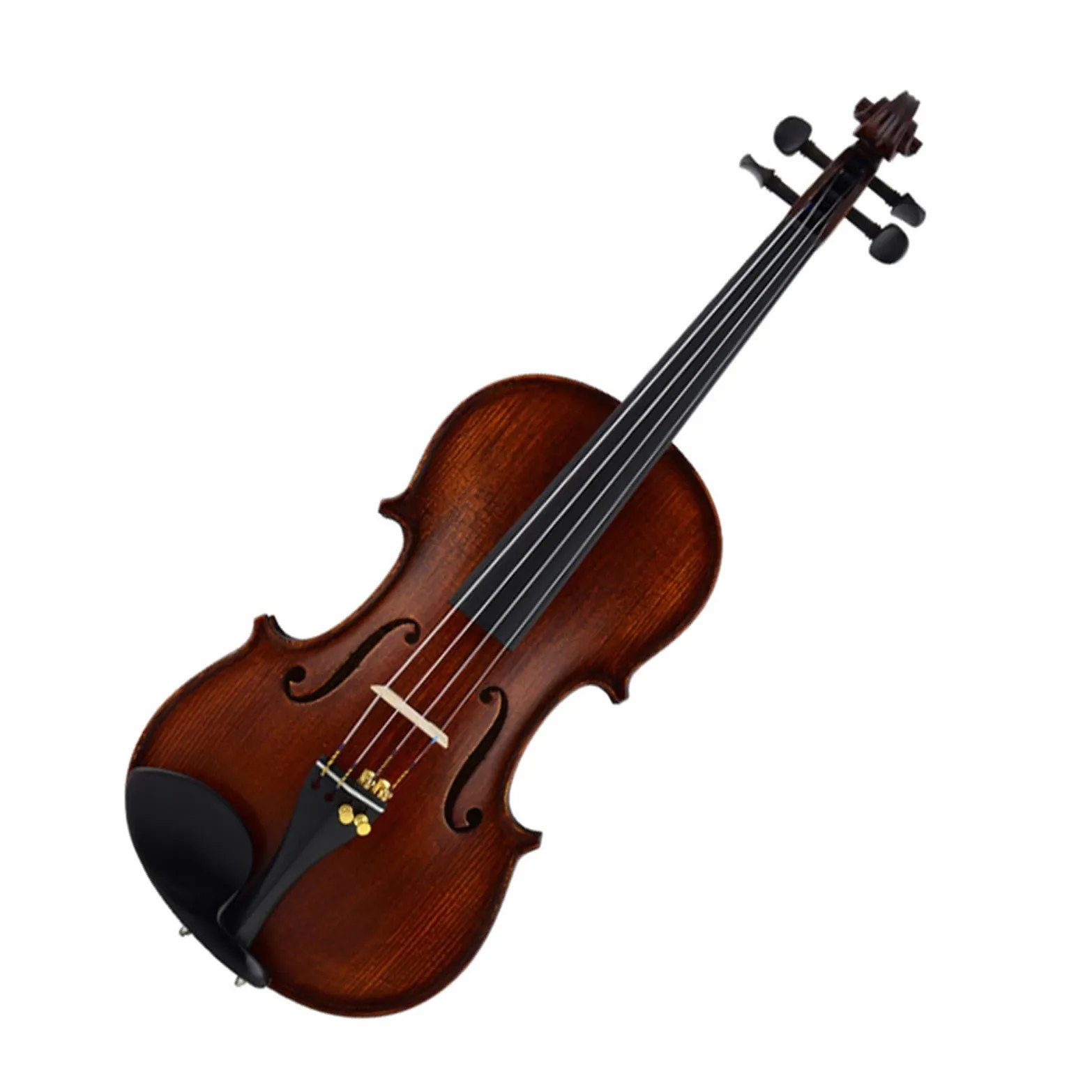 Strumento Musicale Professionale 4/4 Per Adulti Violino In Ebano Con Corde Violino