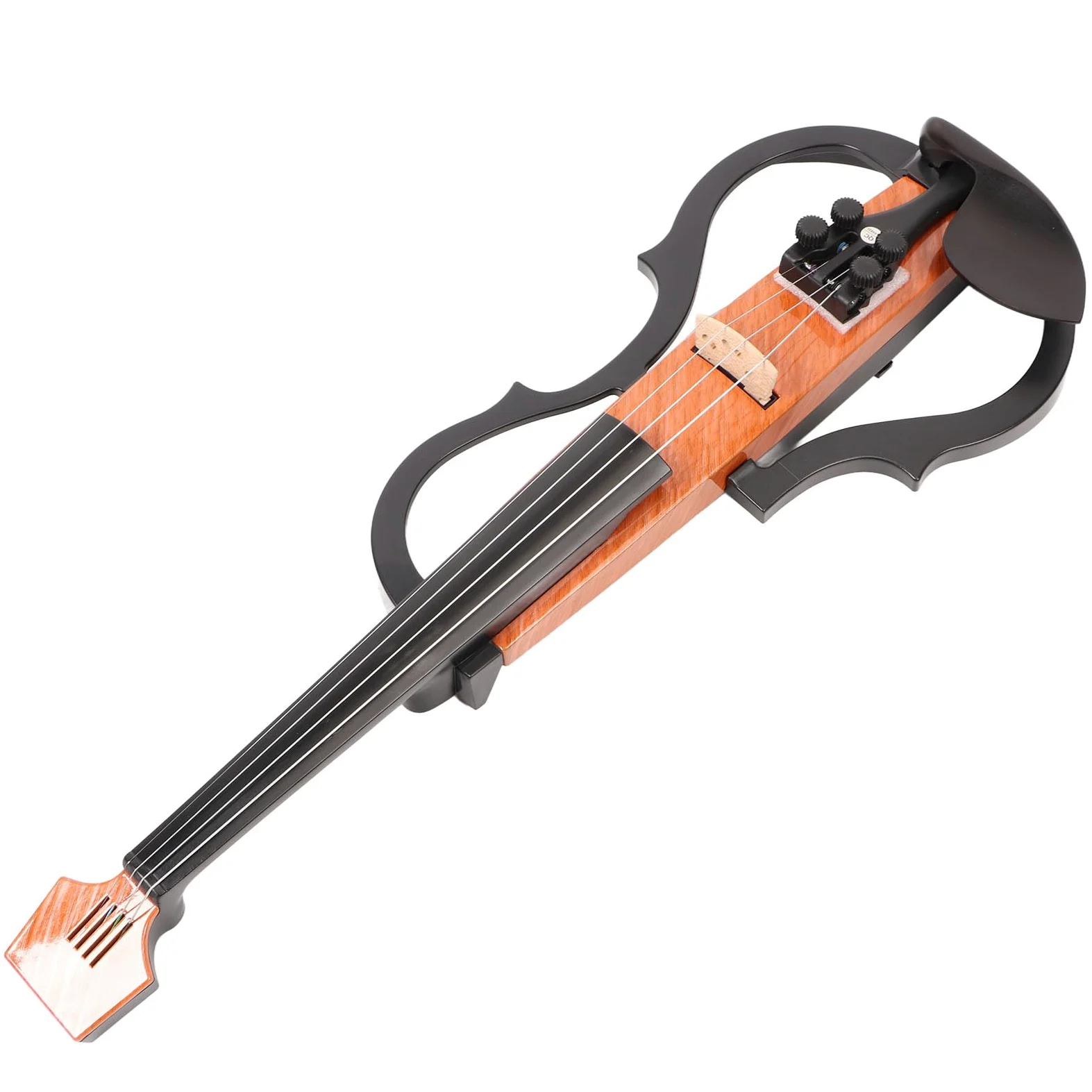 Violino elettrico silenzioso 4/4 in fibra di carbonio acero set di violino silenzioso con panoramica portatili leggeri per artisti per artisti di pratica