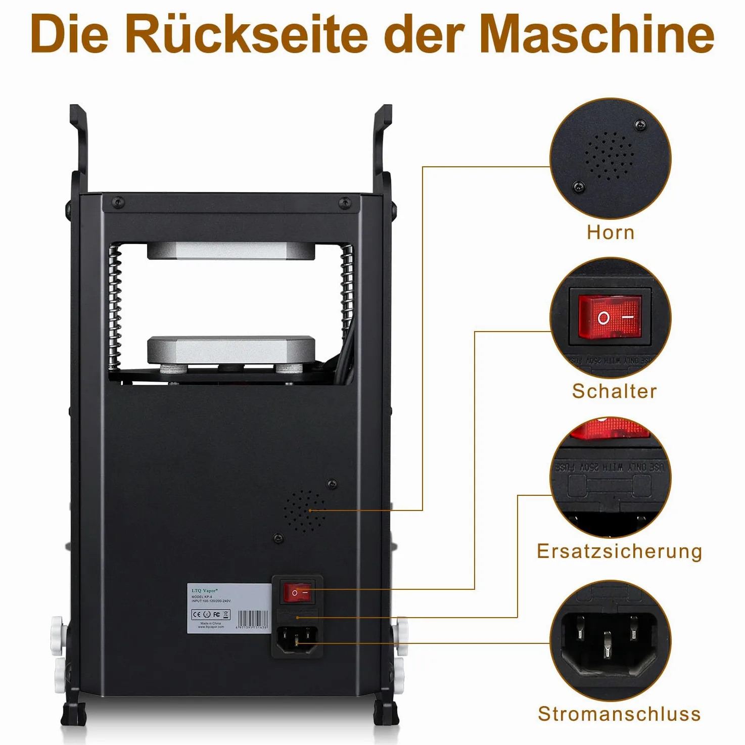 Rosin pressa 4 tonnellate macchina 600 W Colofonia macchina di estrazione KP-4 per colofonia e fiori secchi con controllo della temperatura