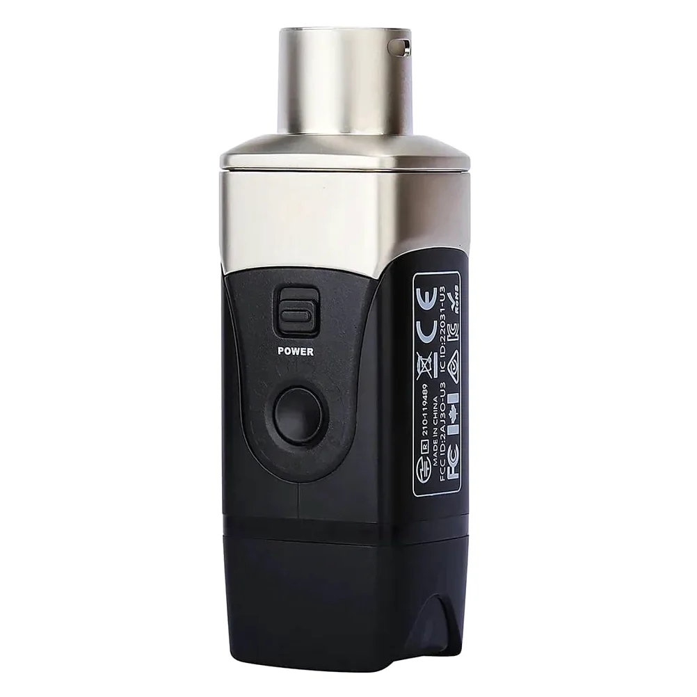 XVIVE U3R - Ricevitore per Microfono Wireless, Banda di Frequenza 2,4GHz, Audio Digitale 24-Bit/48kHz con Bassa Distorsione, 5 Ore di Autonomia e Batteria al Litio Inclusa- Da Usare con Trasmettitore