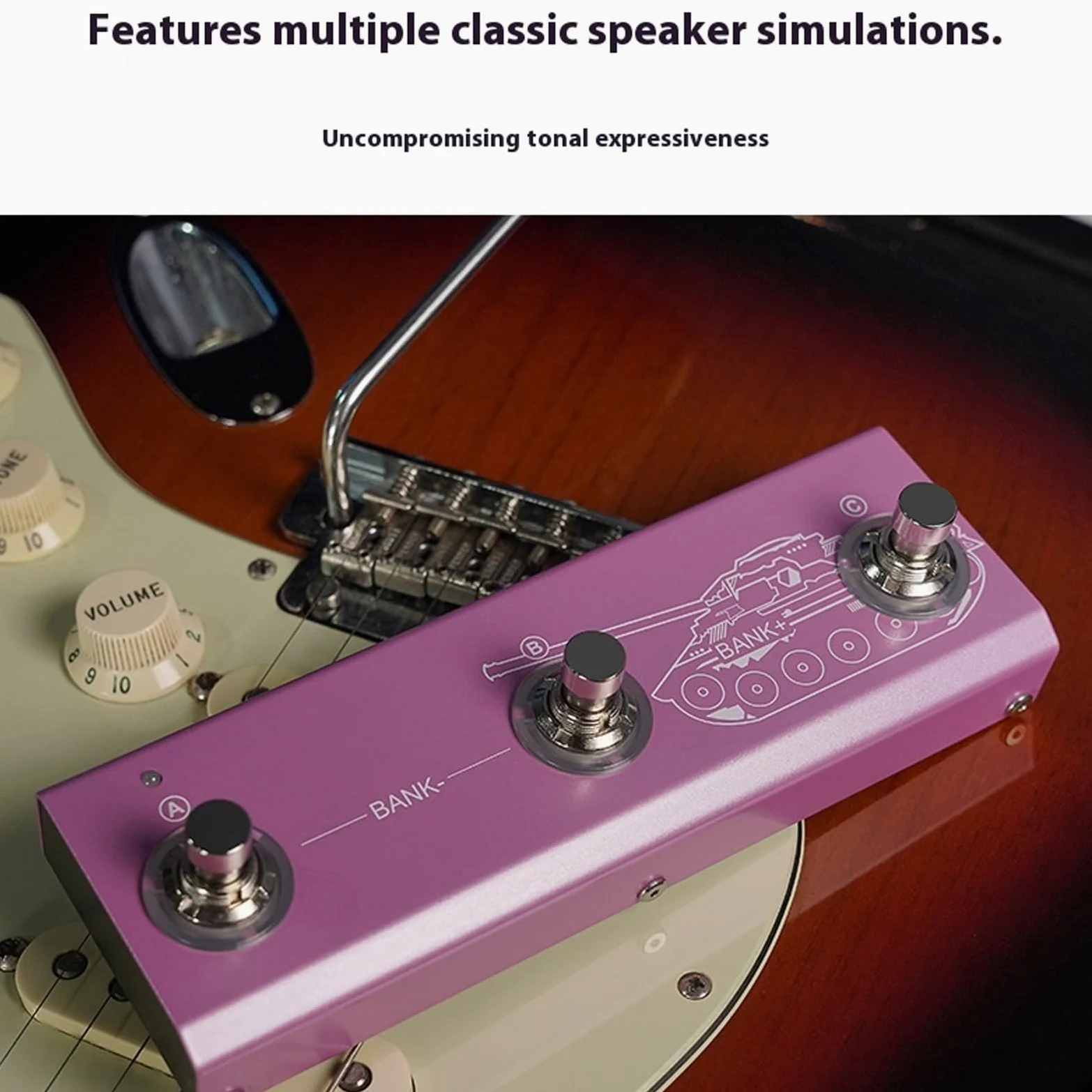 Pedale per chitarra portatile 21 preimpostazioni 6 tipi Custodia in alluminio Controlli EQ Software editing per esercitarsi Chitarra Vari effetti Processore
