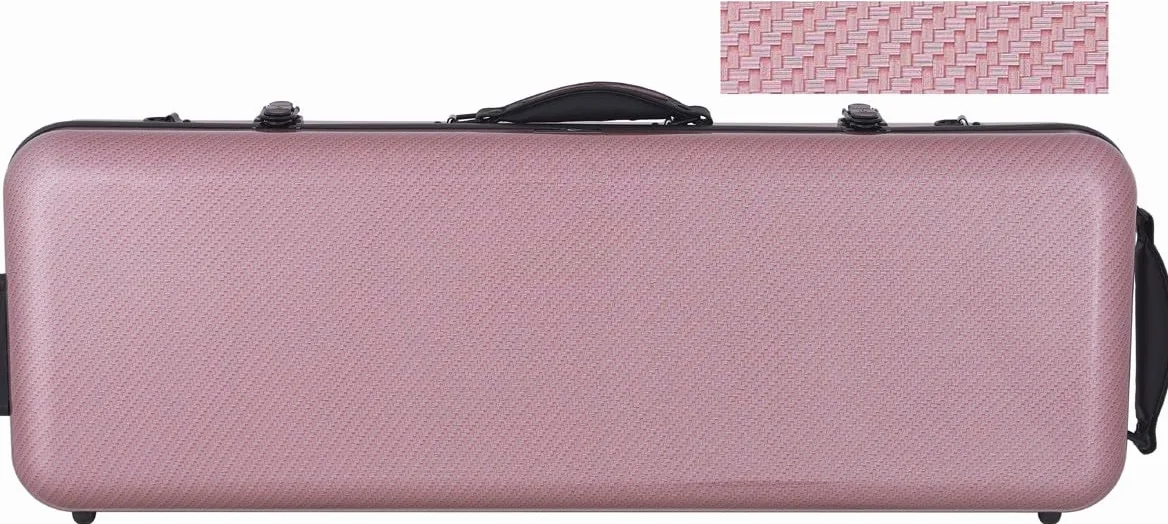 Custodia per Viola Fiberglass 38-43 Oblong special rosso M-case + borsa musicale