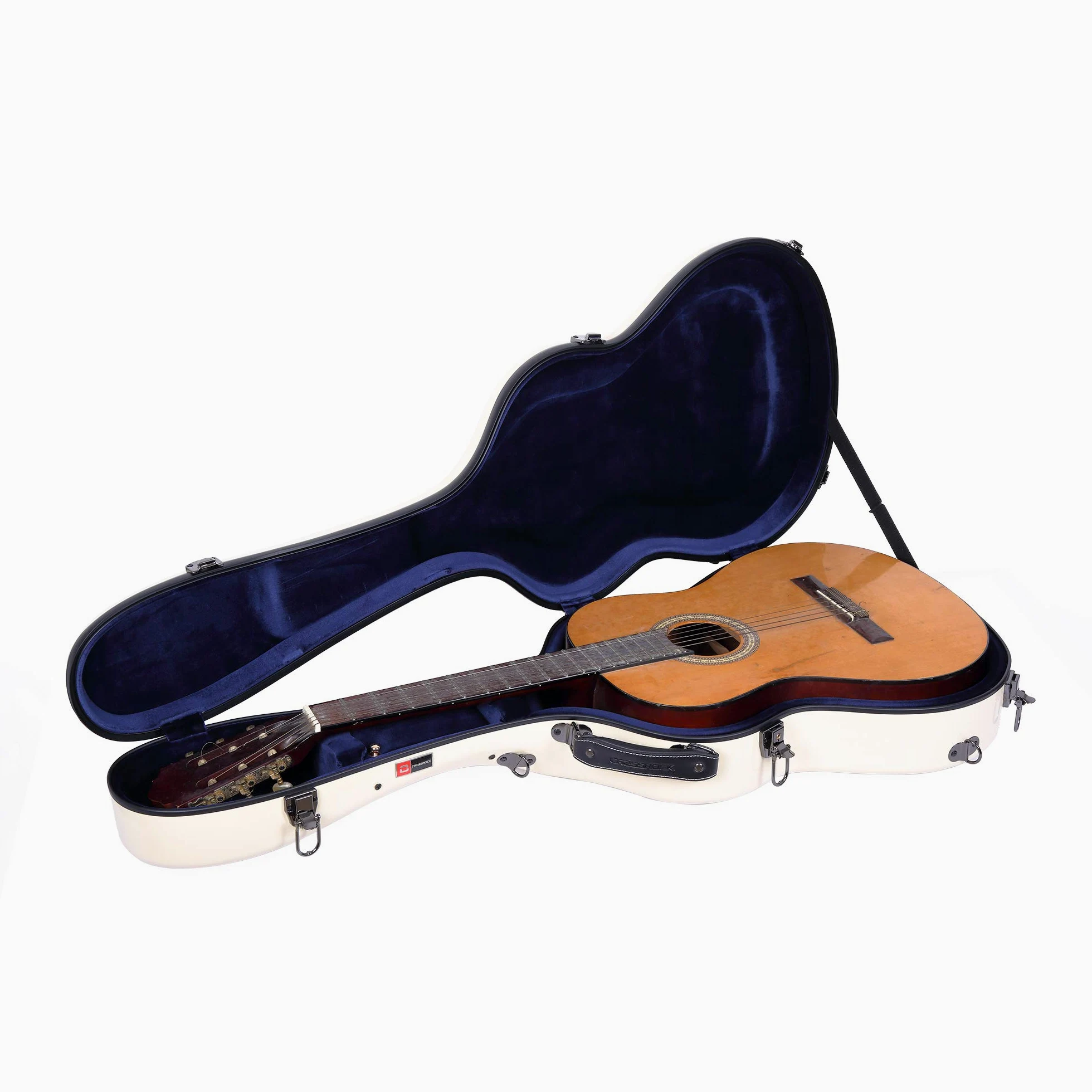Crossrock CRW500 Basic Series Classical Guitar Case,Multi—ply Wooden Case in legno nero