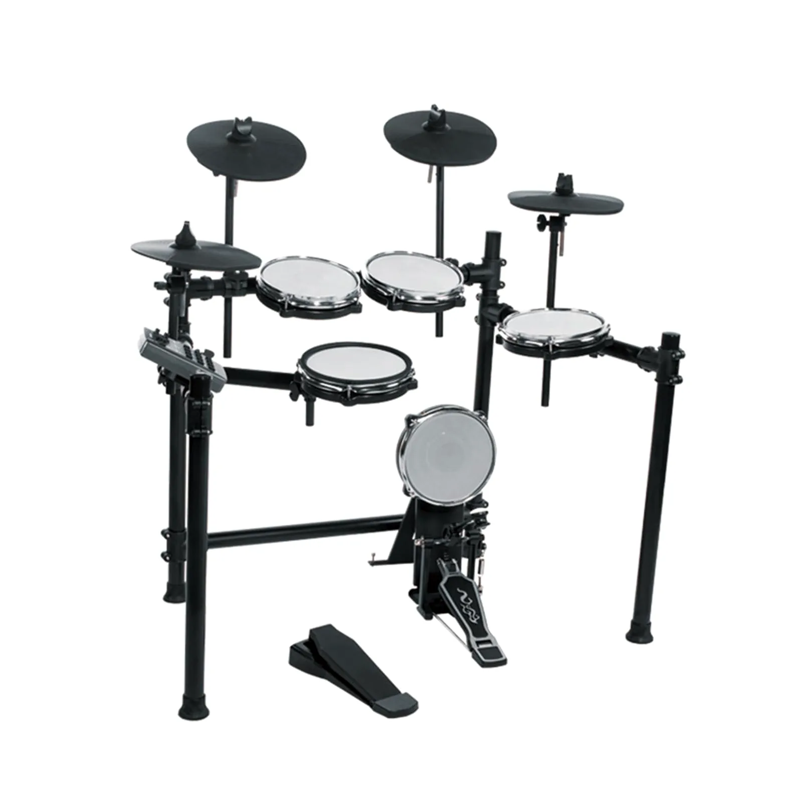 Kit di batteria elettronica Cinque tamburi e quattro piatti Kit di batteria elettronica per uso domestico per adulti Batteria elettrica portatile Mesh Jazz Drum Set di batteria elettronica profes