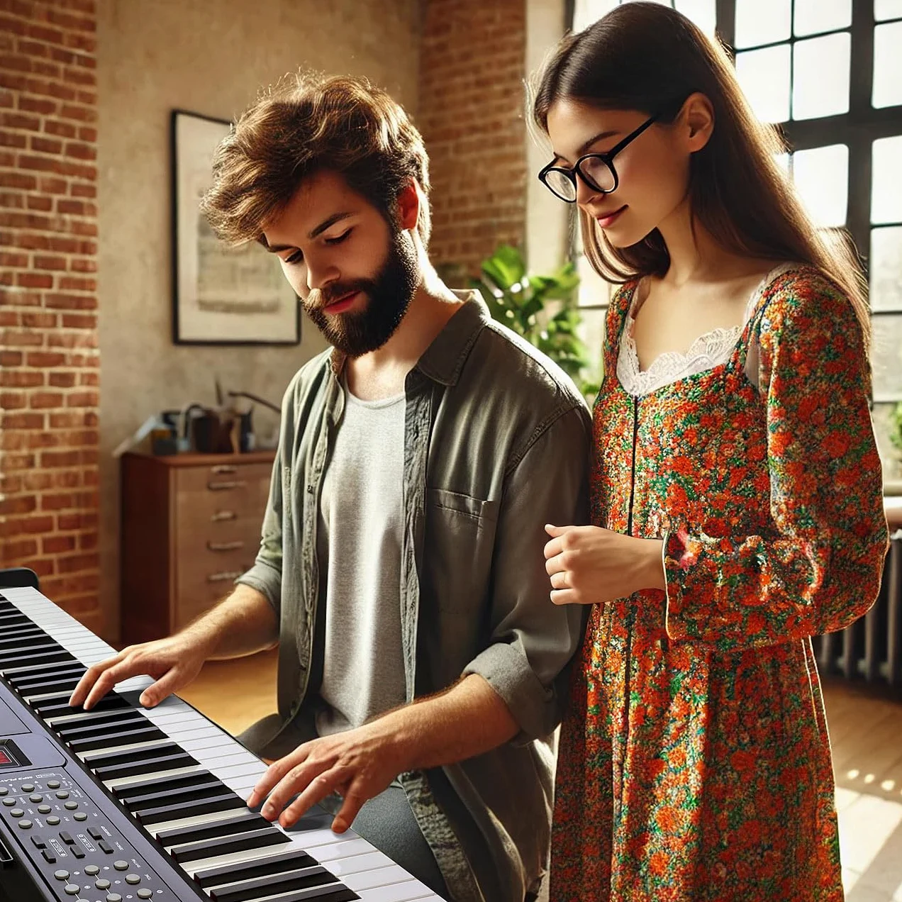 auvisio E-Piano digitale con 88 tasti hammer action e supporto, Bluetooth, MIDI USB, pedale sustain