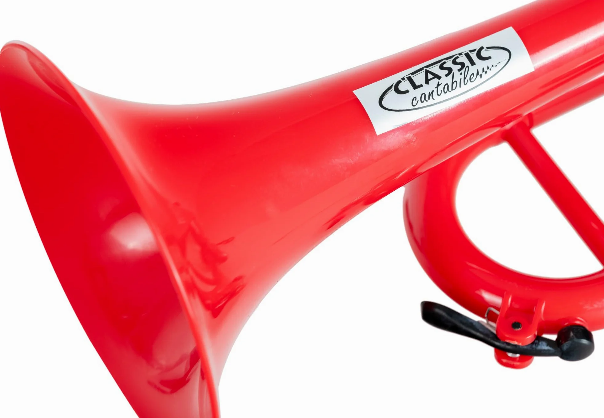 Classic Cantabile MardiBrass Tromba in ABS plastica, 450g, valvole Perinet. Include 2 bocchini, custodia e valvole di ricambio. Rossa, per bambini e adulti.