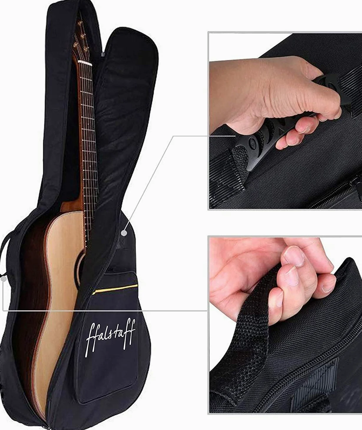 Chitarra Classica ffalstaff C40 superior, con borsa imbottita, muta e plettri
