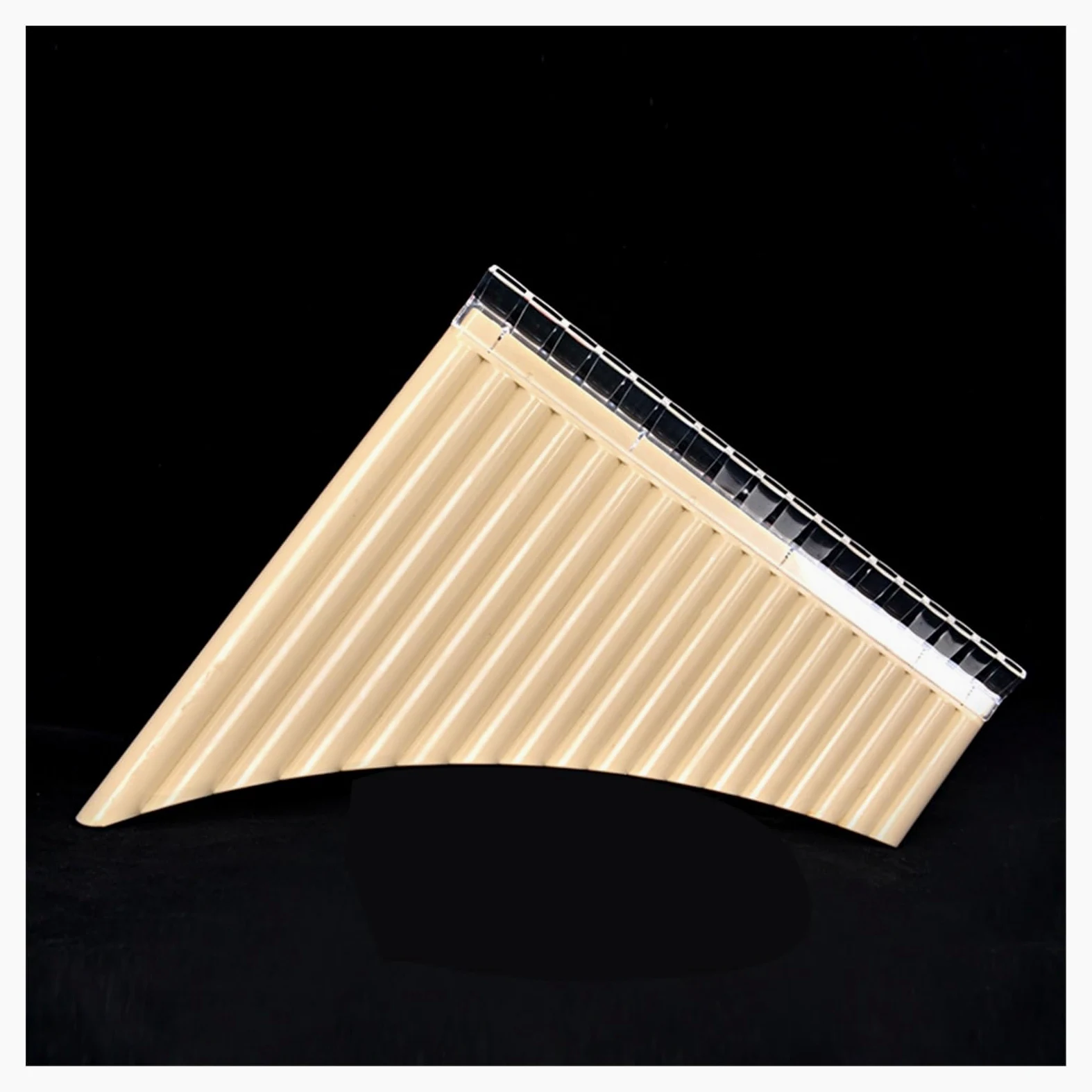 Flauto di Pan Flauto di Pan A 18 Tubi Flauto di Pan con Chiave C Flauto di Pan con Bocchino Strumento A Fiato per Studenti Principianti (Color : White)